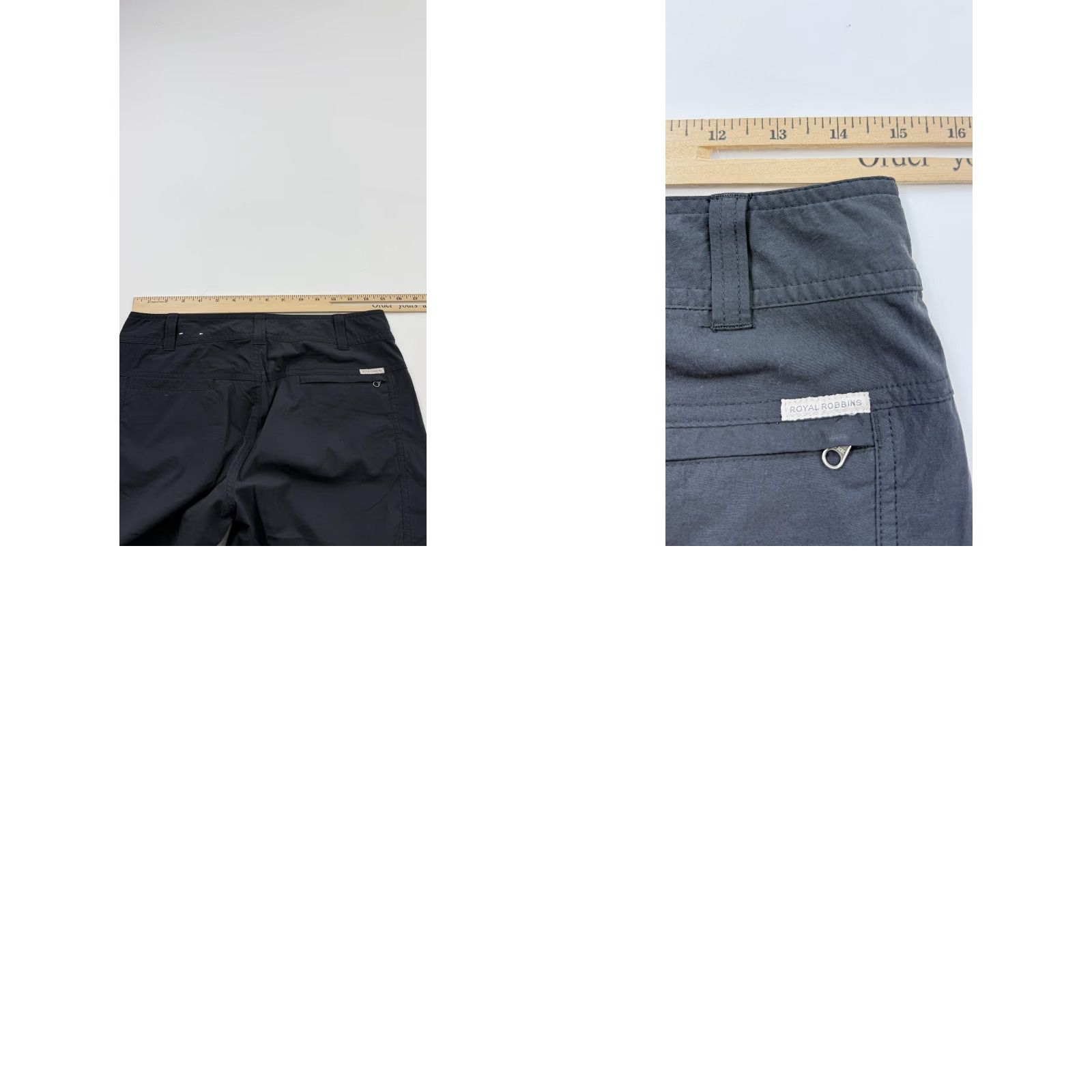 Royal Robbins Royal Robbins Shorts Womens 4 Black Nylon Spandex Hiking Outdoor Zip Pocket Bermuda Regular 9 in Inseam Gray Women Activewear Travel Casual Size 27" / US 4 / IT 40 - 8 Thumbnail