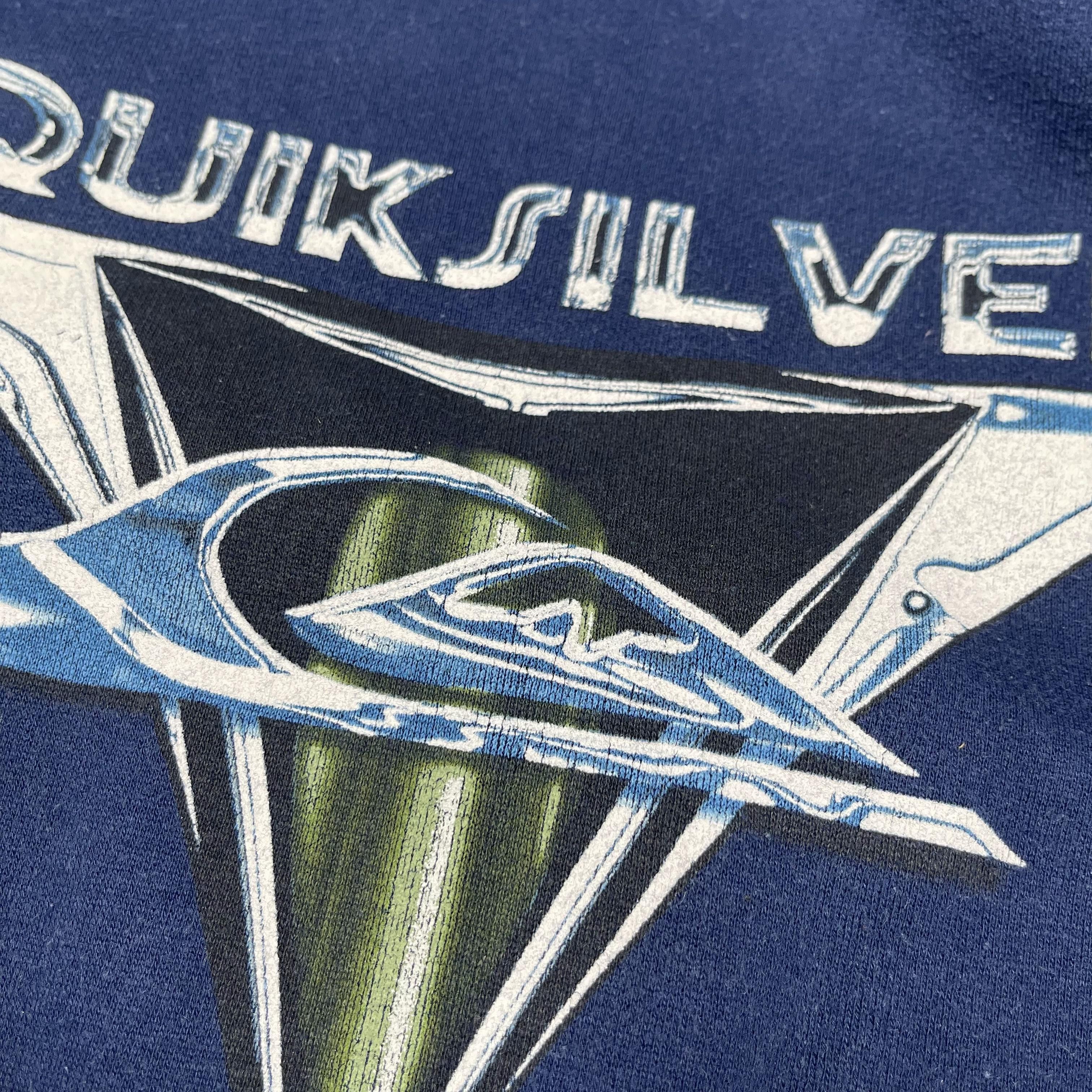 Quiksilver Quiksilver Vintage 1990 3D Graphic Sun Faded Oversize Hoodie Size US L / EU 52-54 / 3 - 4 Thumbnail