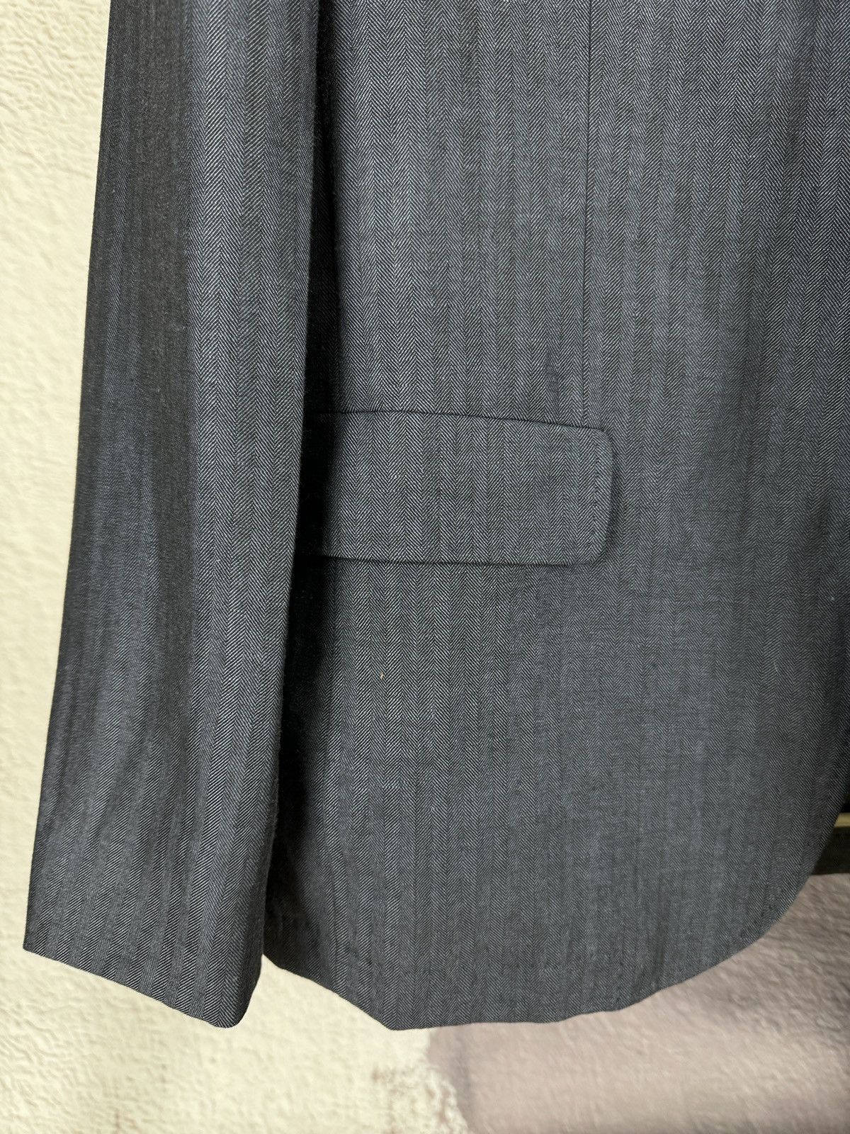 Colombo × Hugo Boss Hugo Boss x Colombo wool linen herringbone unlined blazer Size 42R - 6 Thumbnail