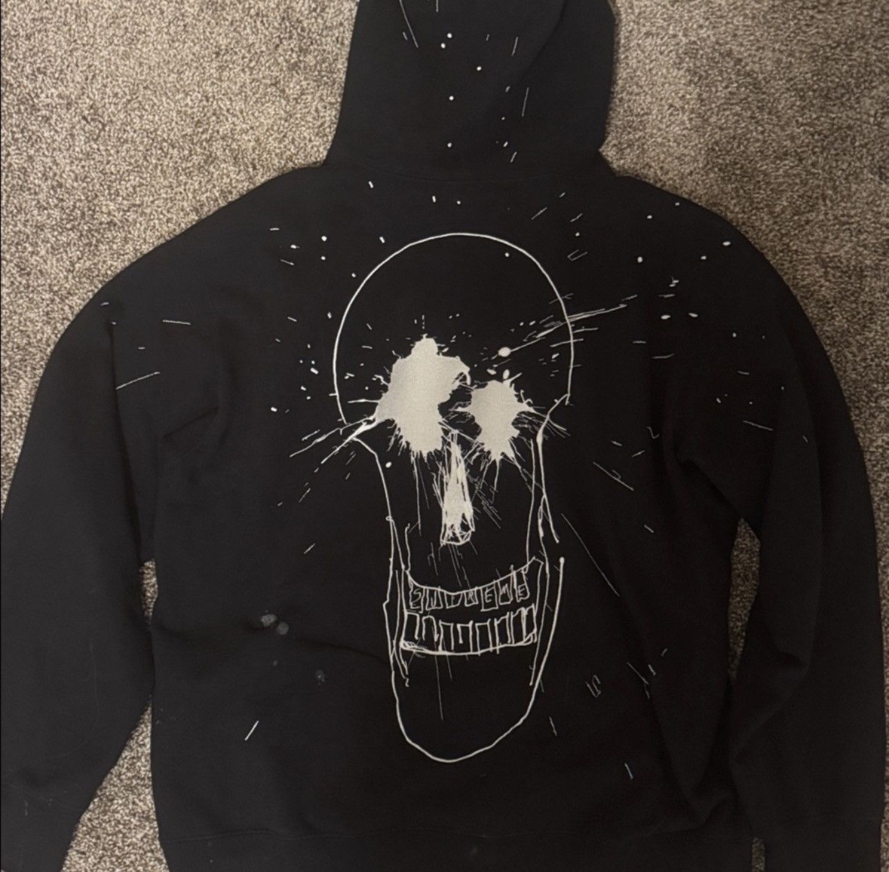 Supreme Supreme SS22 Week 7 Ralph Steadman Skull Hooded Sweatshirt Size US L / EU 52-54 / 3 - 2 Thumbnail