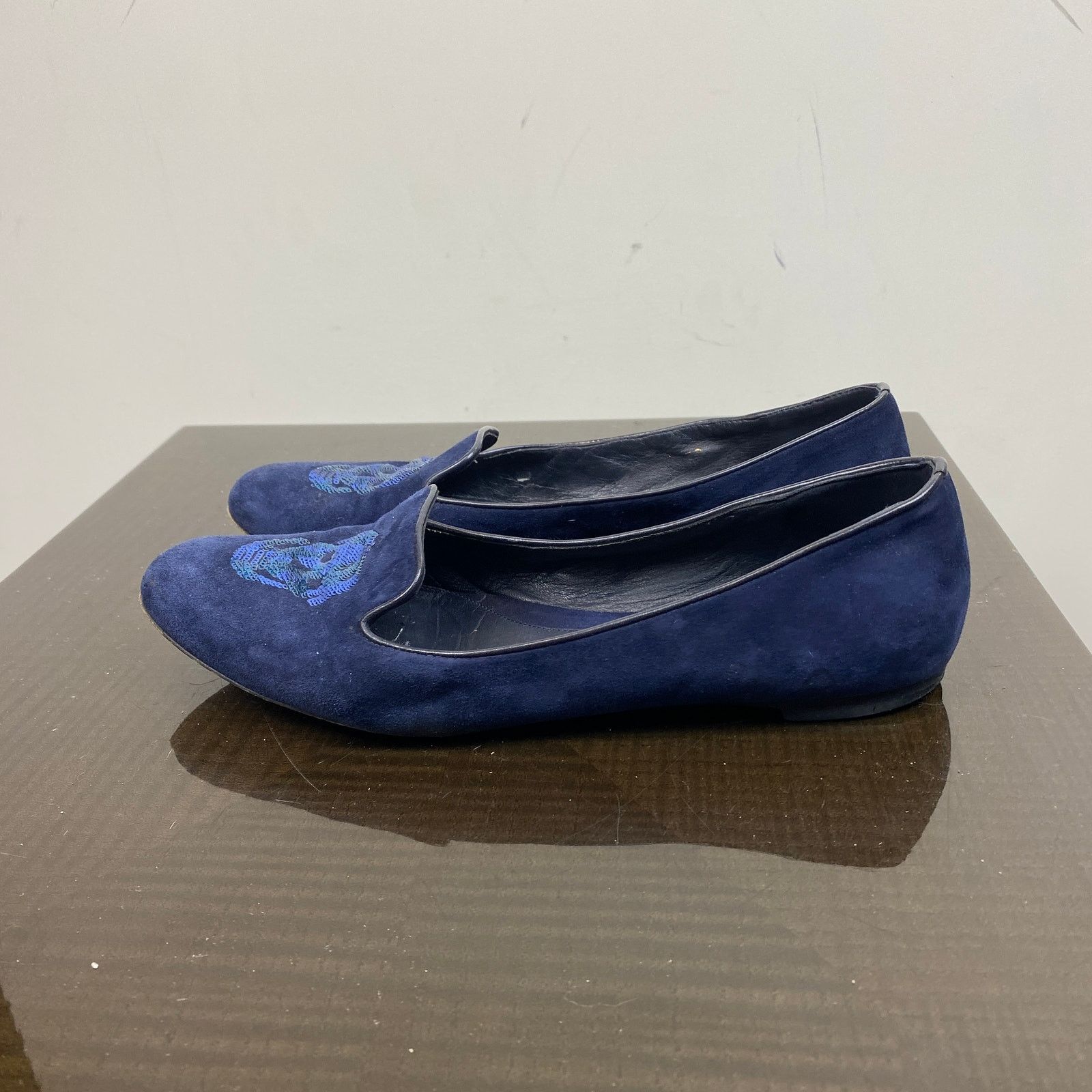 Alexander McQueen Alexander McQueen Suede Skull Loafers Flats Women's 39 US 9 Size US 9 / IT 39 - 5 Thumbnail