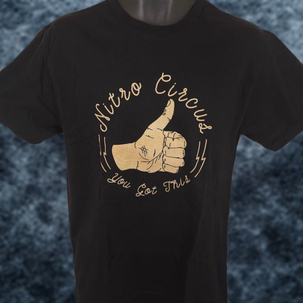 Vintage Nitro Circus T Shirt Mens Size Medium Black Thumbs Up You Got This Made In USA Size US M / EU 48-50 / 2 - 1 Thumbnail