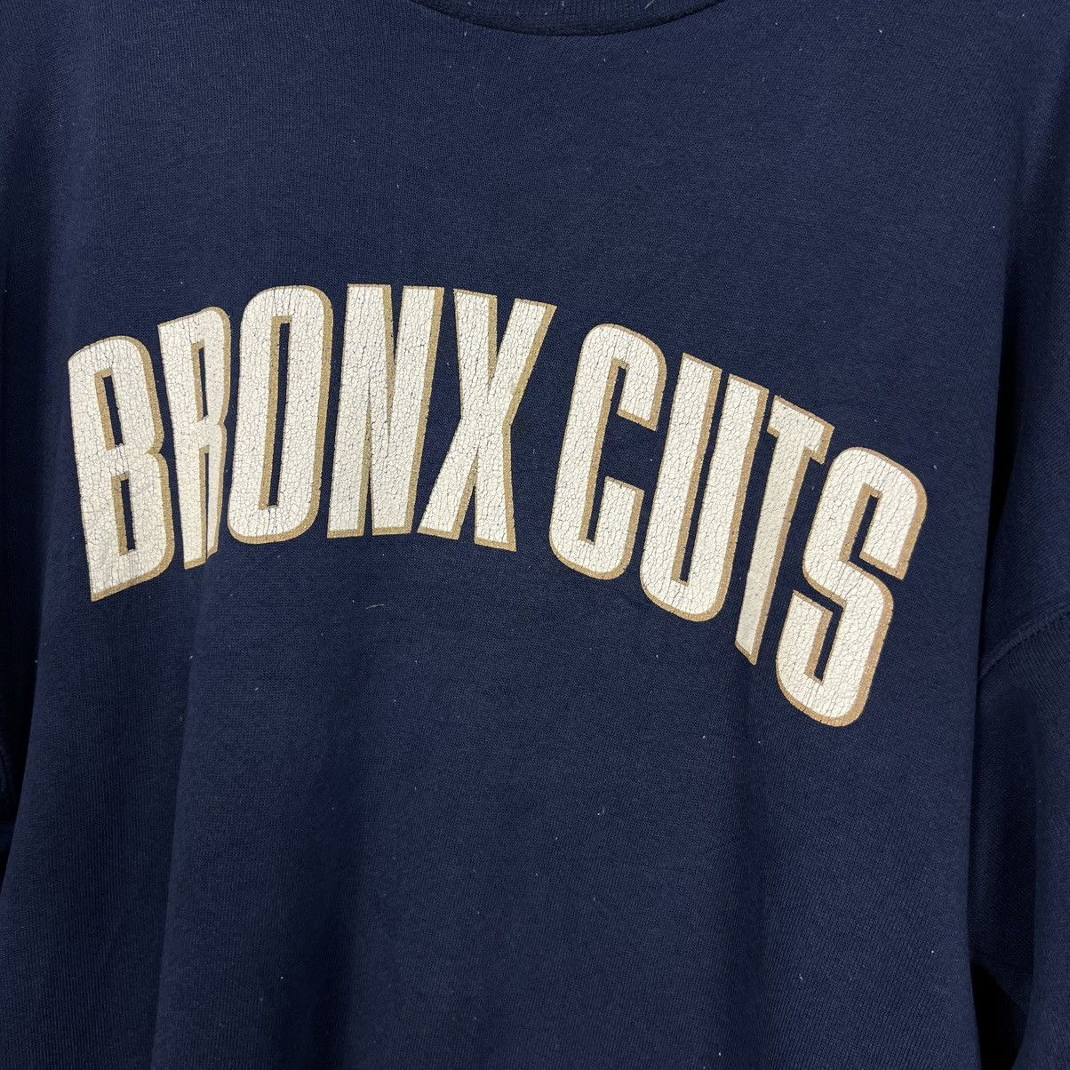 Vintage 90's BRONX CUTS Big Logo Sweatshirt Made in Usa #4069-C185 Size US XL / EU 56 / 4 - 3 Thumbnail
