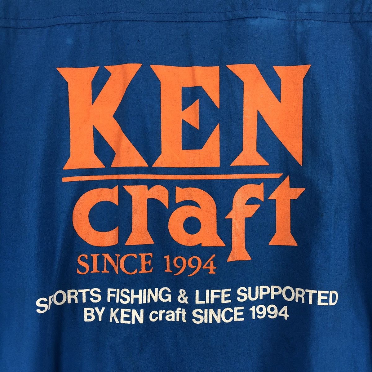 Japanese Brand × Vintage Vintage 90's Ken Craft Big Logo Sport Fishing Zipper Jacket Size US XL / EU 56 / 4 - 11 Thumbnail
