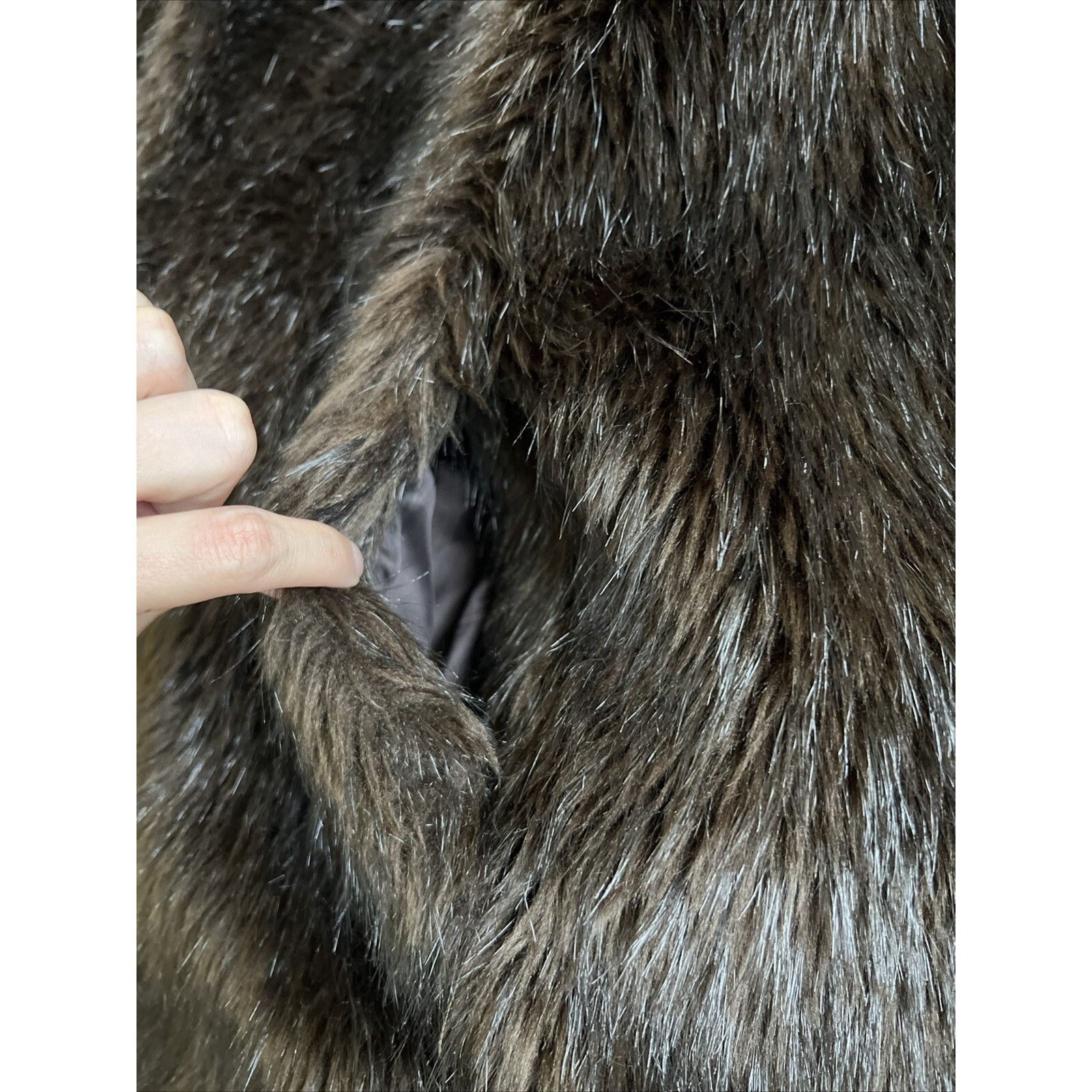 Maison Margiela MAISON MARTIN MARGIELA x H&M Faux Fur Beaver Long Coat Brown Size US S / EU 44-46 / 1 - 3 Thumbnail