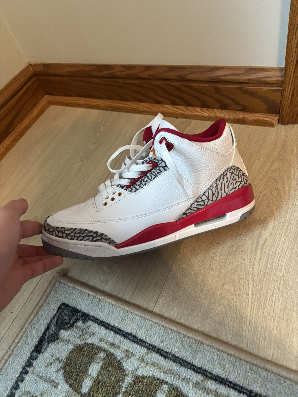 Jordan Brand Jordan 3 Cardinal Red Size US 10.5 / EU 43-44 - 4 Thumbnail