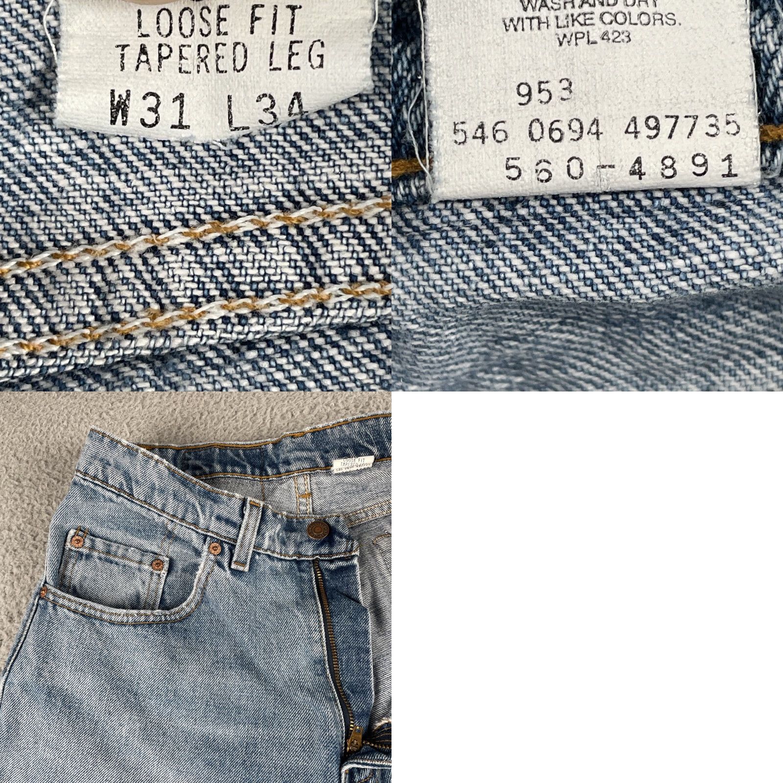 Levi's VINTAGE Levi’s 560 Jeans Shirt? Size US 29 - 10 Thumbnail