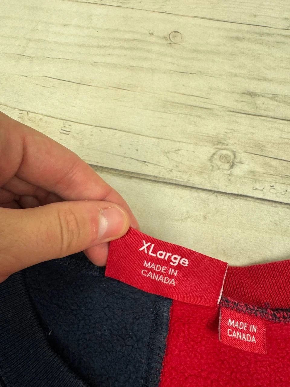 Supreme Supreme Split Sweatshirt Men Size XL Blue Red Size US XL / EU 56 / 4 - 9 Thumbnail