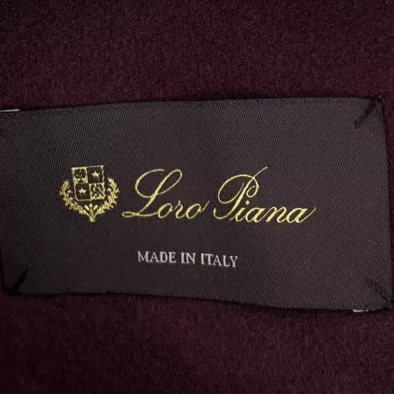 Loro Piana Loro Piana Burgundy cashmere lapel single-breasted long-sl Size XS / US 0-2 / IT 36-38 - 5 Thumbnail