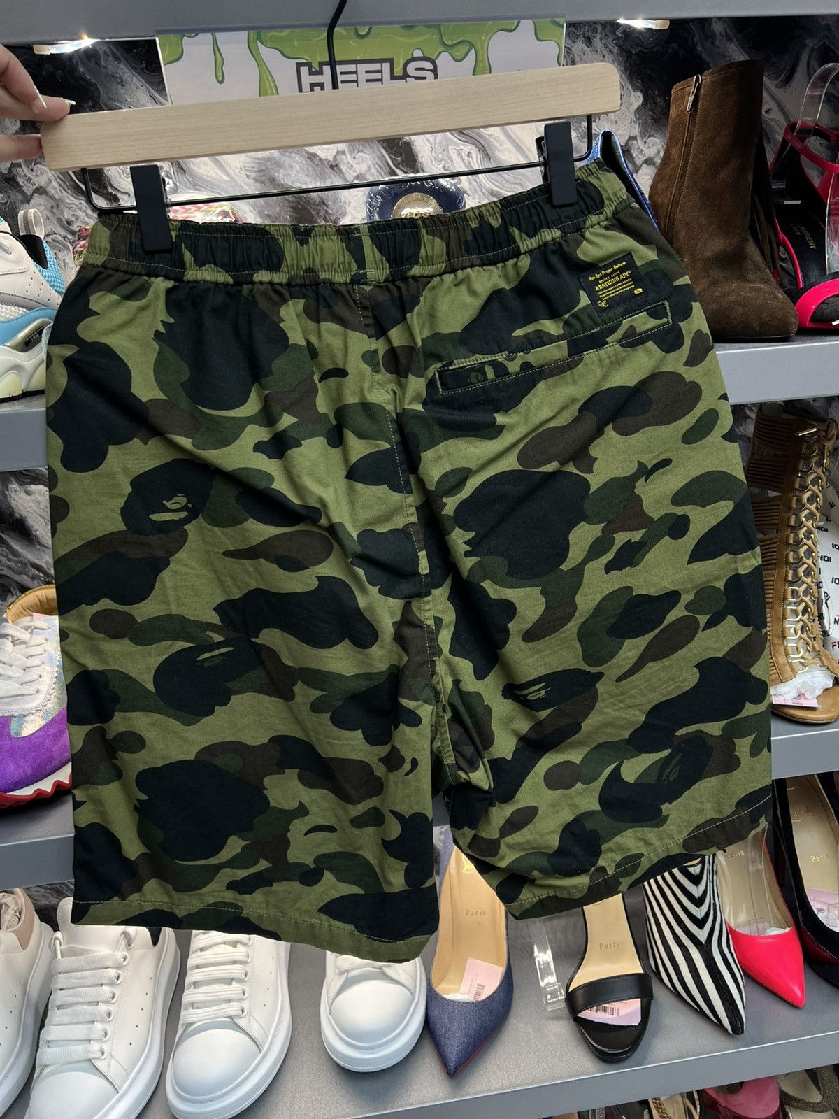 Bape Bape 1st Camo Green Shorts Size US 30 / EU 46 - 2 Thumbnail