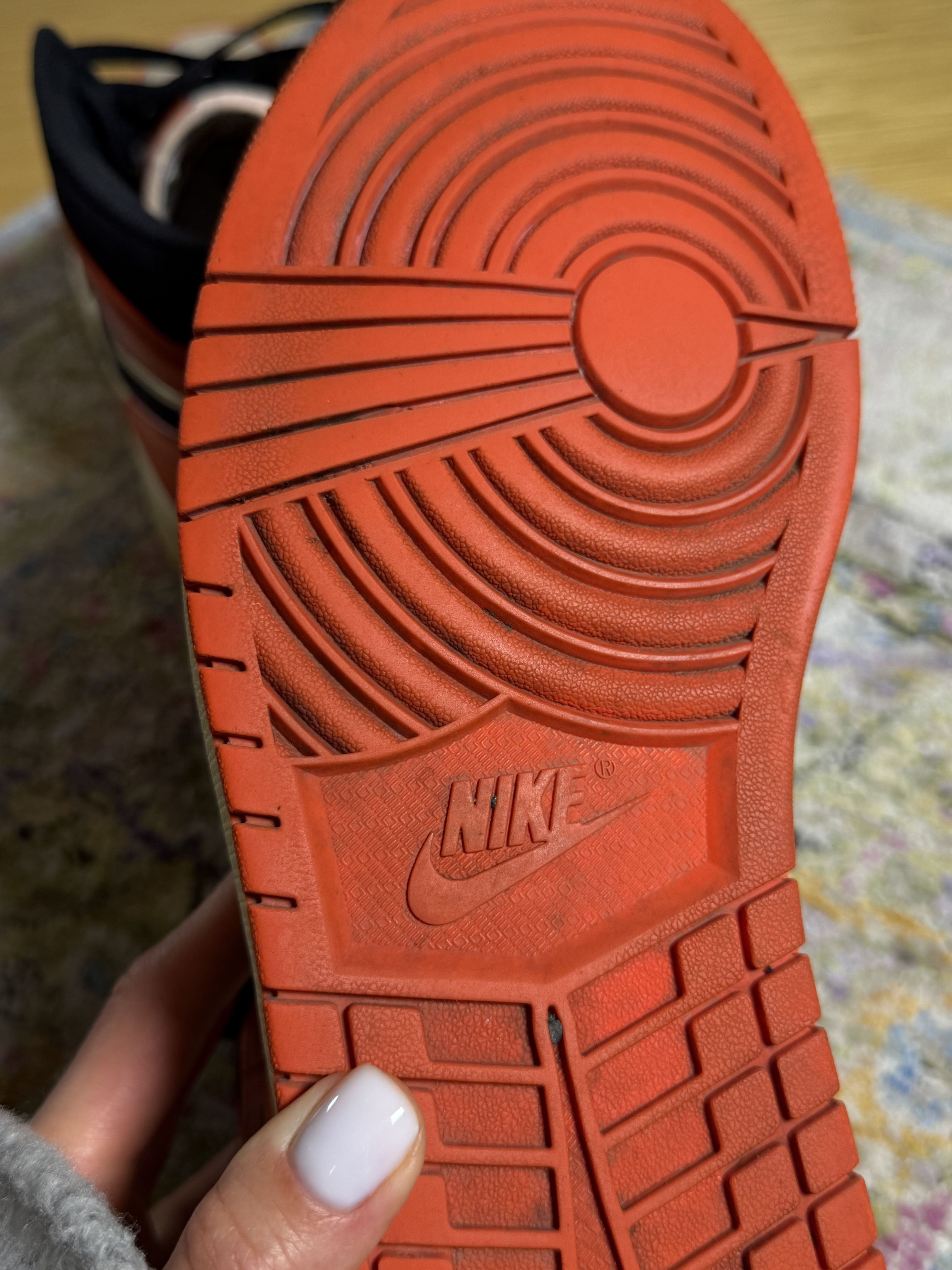 Jordan Brand Air Jordan 1 Mid SE "Team Orange" Sneakers Size US 11.5 / EU 44-45 - 13 Thumbnail