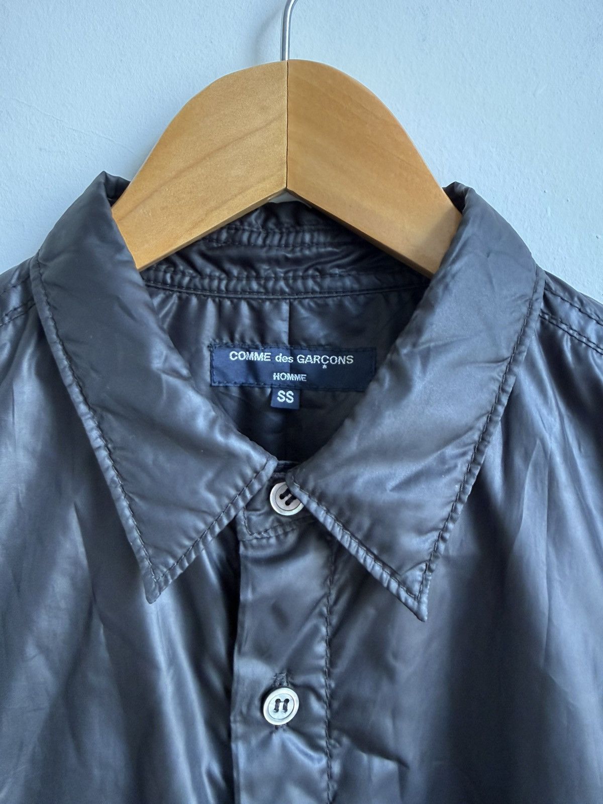 Comme des Garcons Homme Cdg Homme AD2007 Black Shacket Size US S / EU 44-46 / 1 - 2 Thumbnail