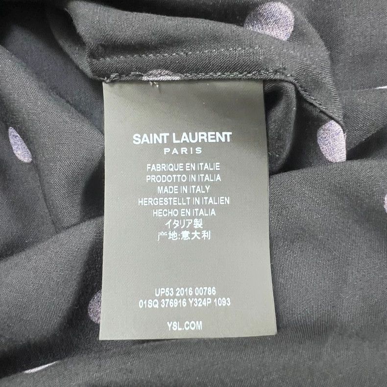 Yves Saint Laurent Saint Laurent size 37 16 FW blue polka-dot shirt 2503-Nexta Size US M / EU 48-50 / 2 - 4 Thumbnail