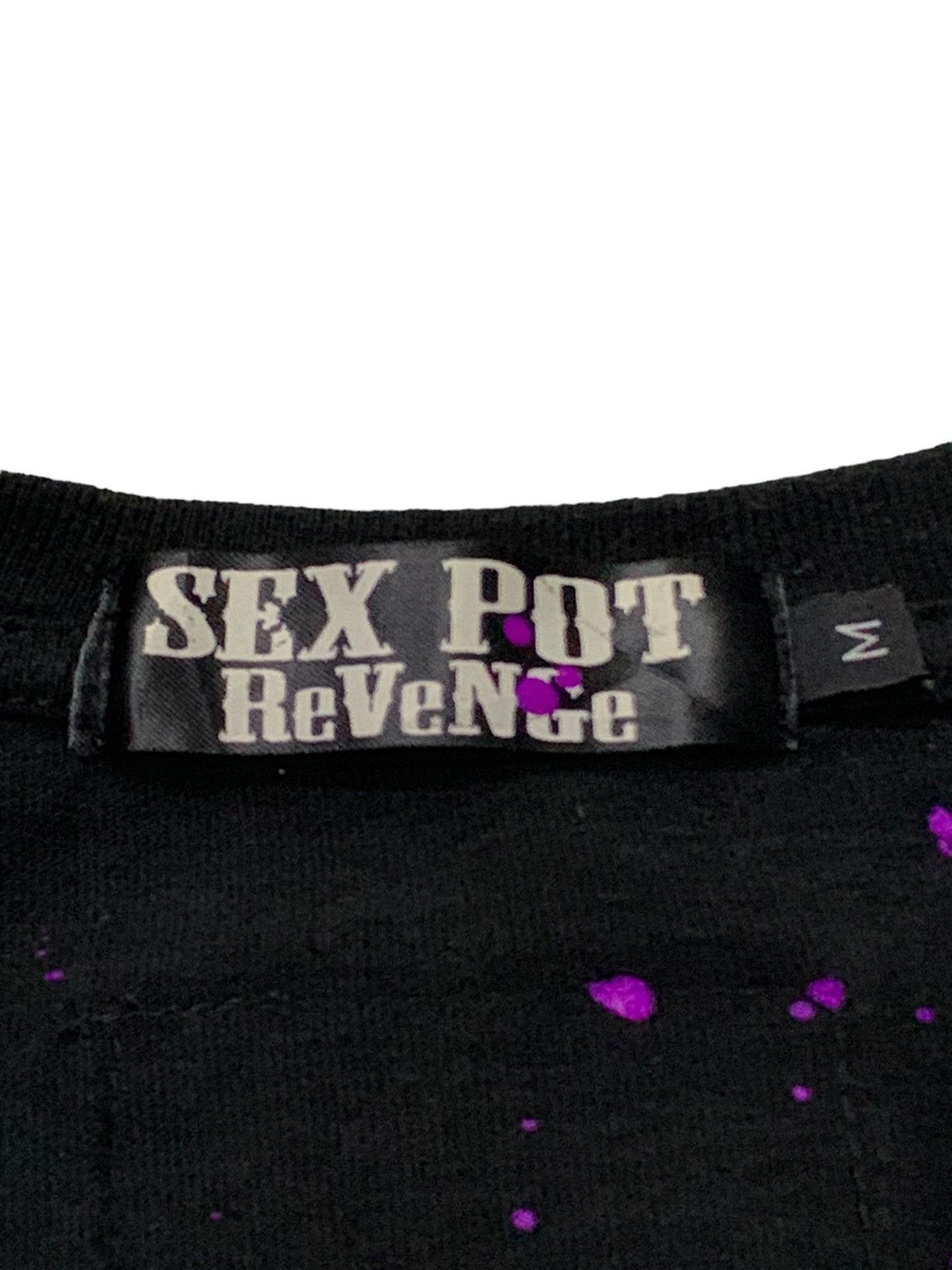 Hysteric Glamour Sex Pot Revenge Bondage Distressed Zipper Tshirt Size US S / EU 44-46 / 1 - 18 Thumbnail