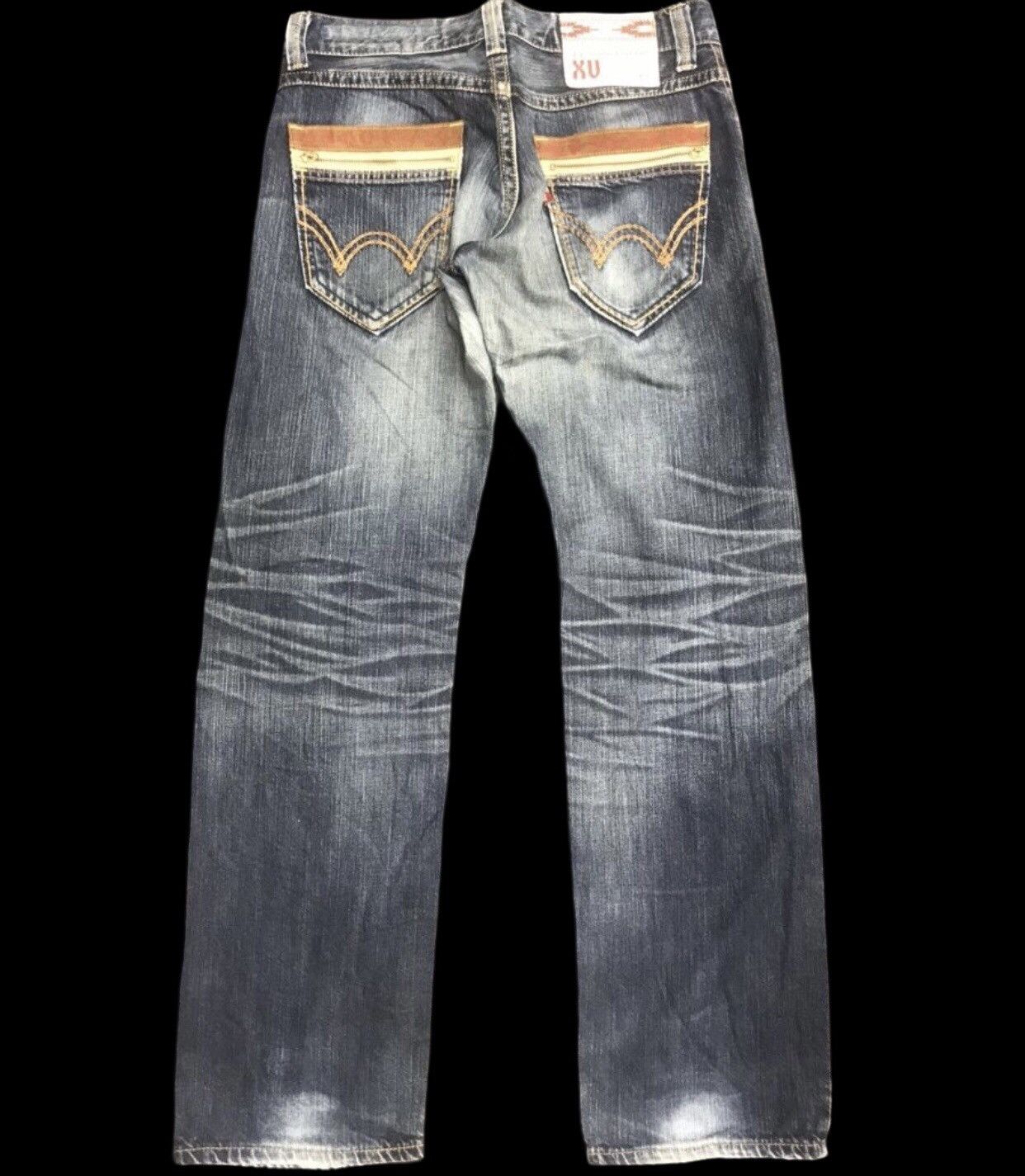 Edwin 💥THRASHED💥Edwin XV Stone Wash Distressed Denim Size US 34 / EU 50 - 2 Thumbnail