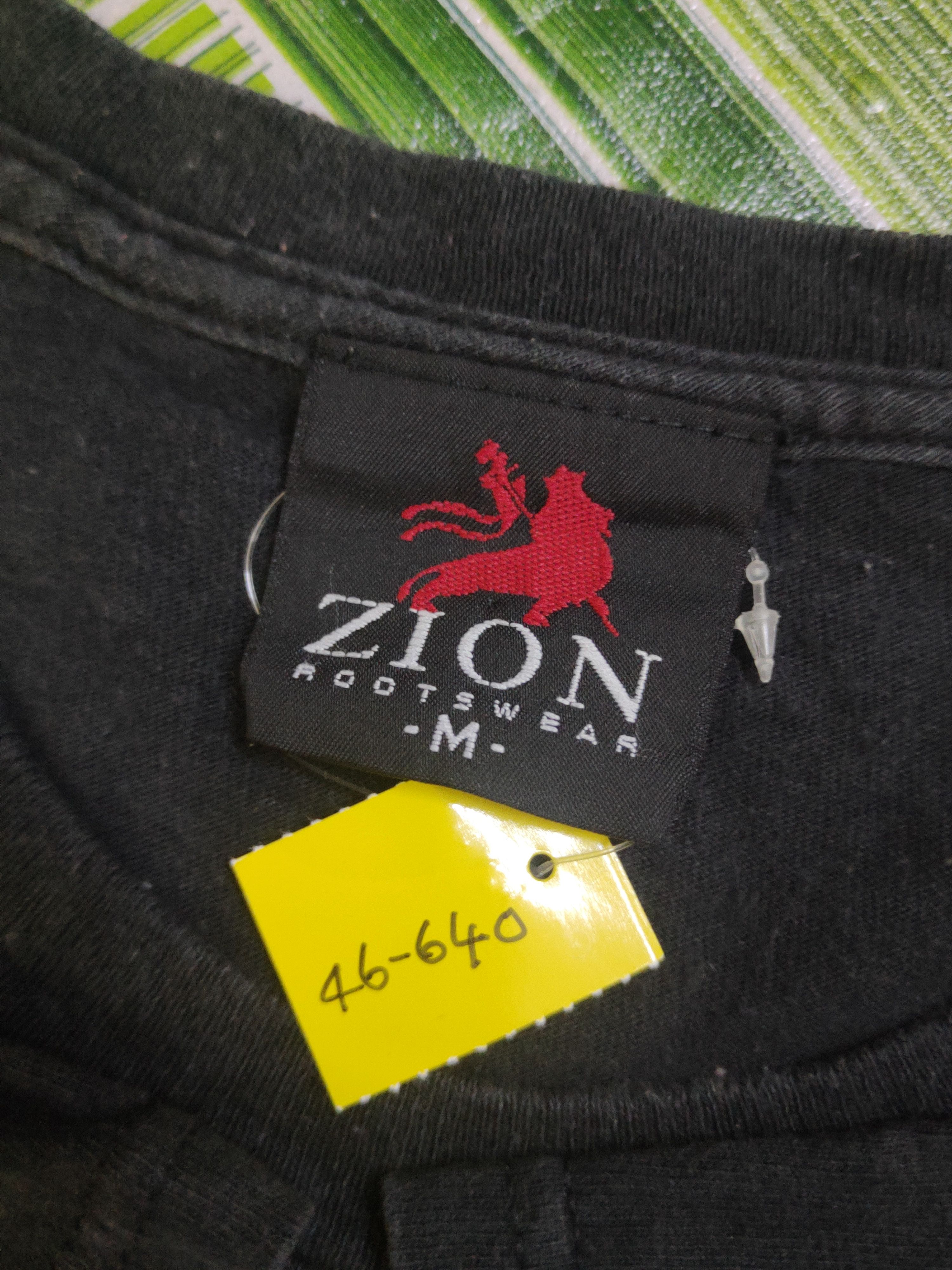 Bob Marley DL BOB Marley vintage Zion Rootswear Black tee #46-640 Size US M / EU 48-50 / 2 - 12 Thumbnail