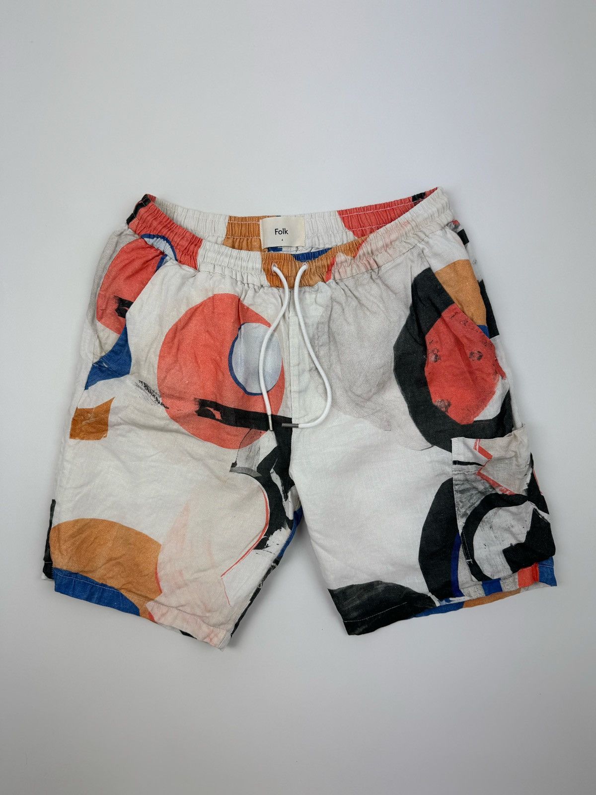 Folk Folk Assembly Linen Cargo Shorts Size US 32 / EU 48 - 1 Thumbnail