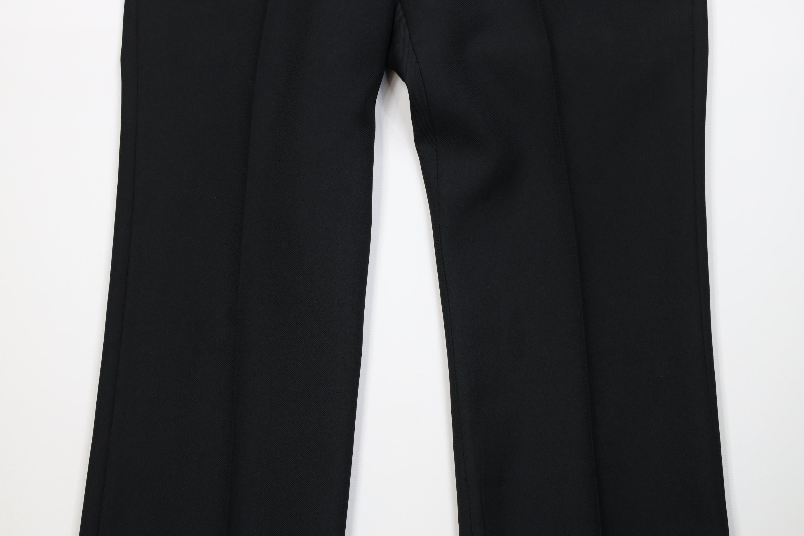 Vintage Vintage 70s Streetwear Flared Wide Leg Chino Pants Black USA Size US 38 / EU 54 - 3 Thumbnail