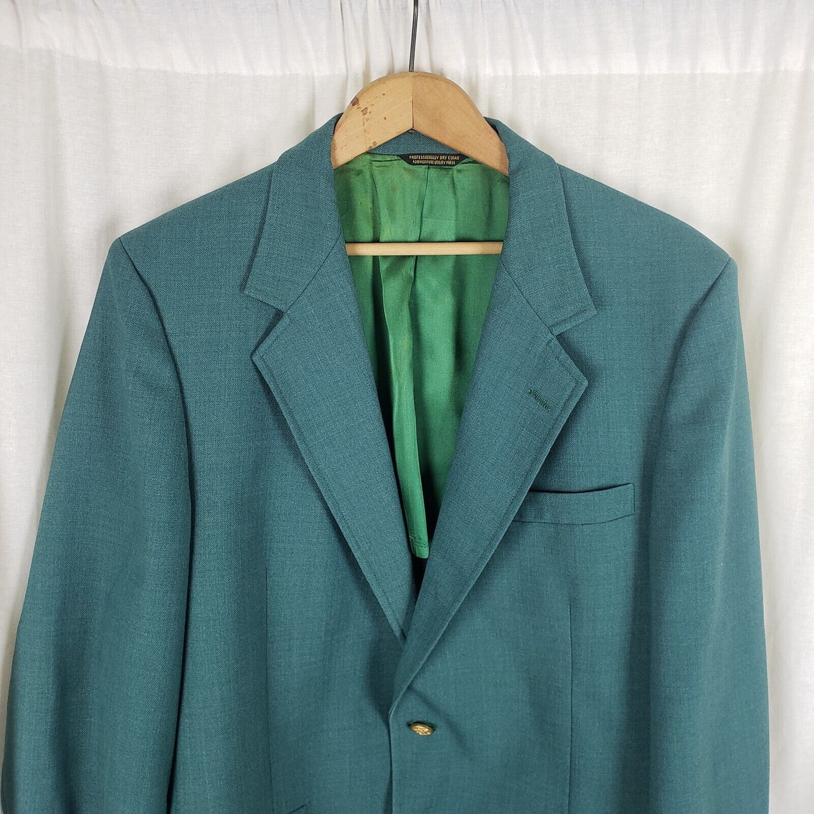 Vintage Vtg Palm Beach Woven Sport Coat Blazer Jacket 44 Mid Century Size 44R - 2 Thumbnail
