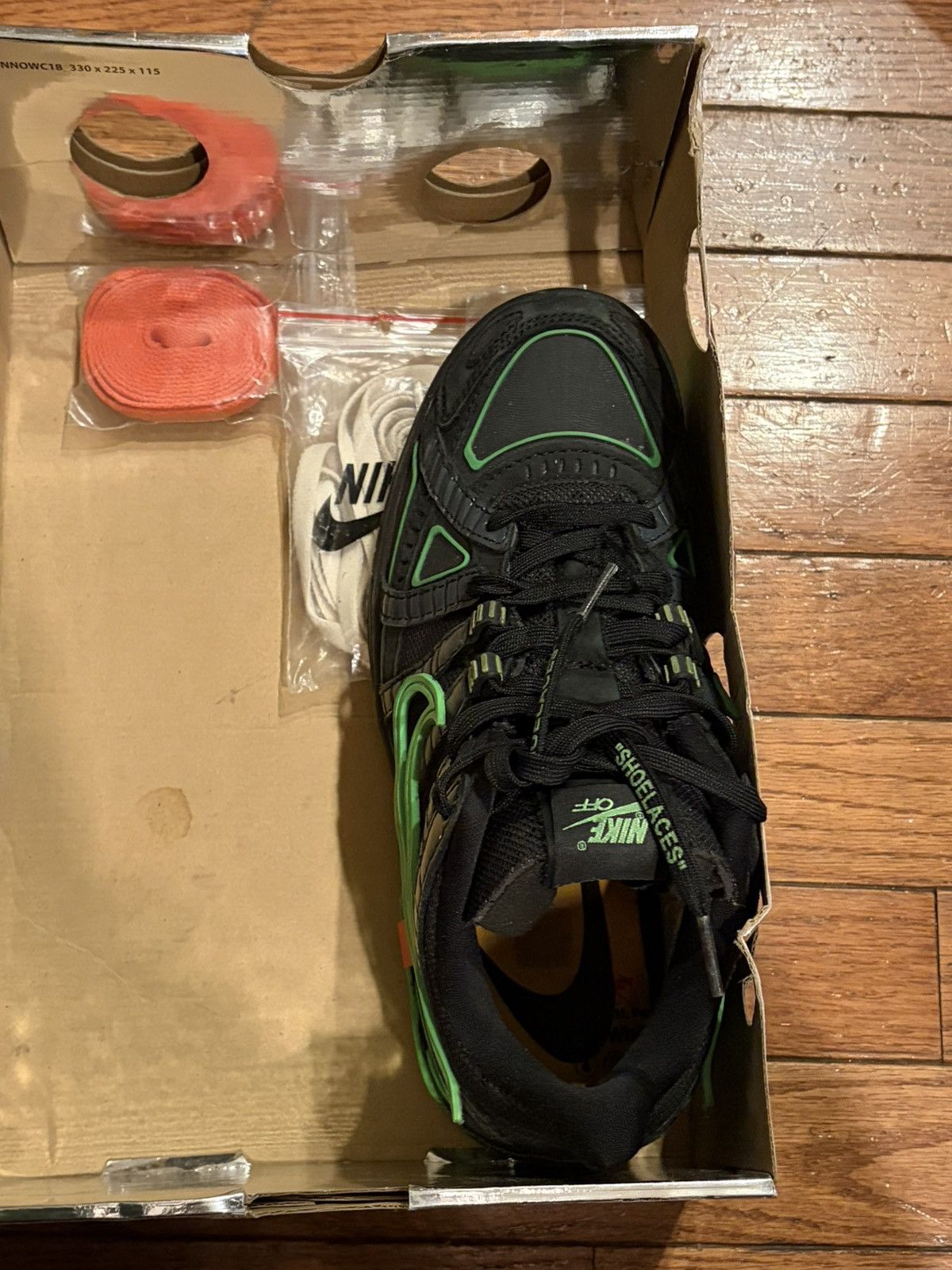 Nike Nike Air Rubber Dunk x Off-White Low Green Strike Size US 7.5 / IT 37.5 - 12 Thumbnail