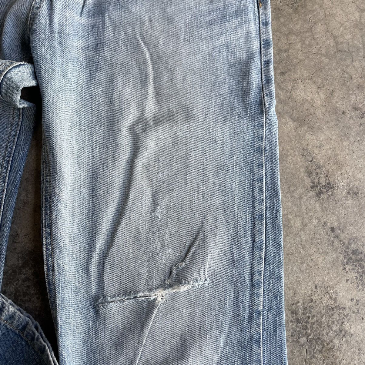 Japanese Brand 🔥Vintage Nylaus Stoned Washed Ripped Distress Denim Jeans Size US 30 / EU 46 - 8 Thumbnail