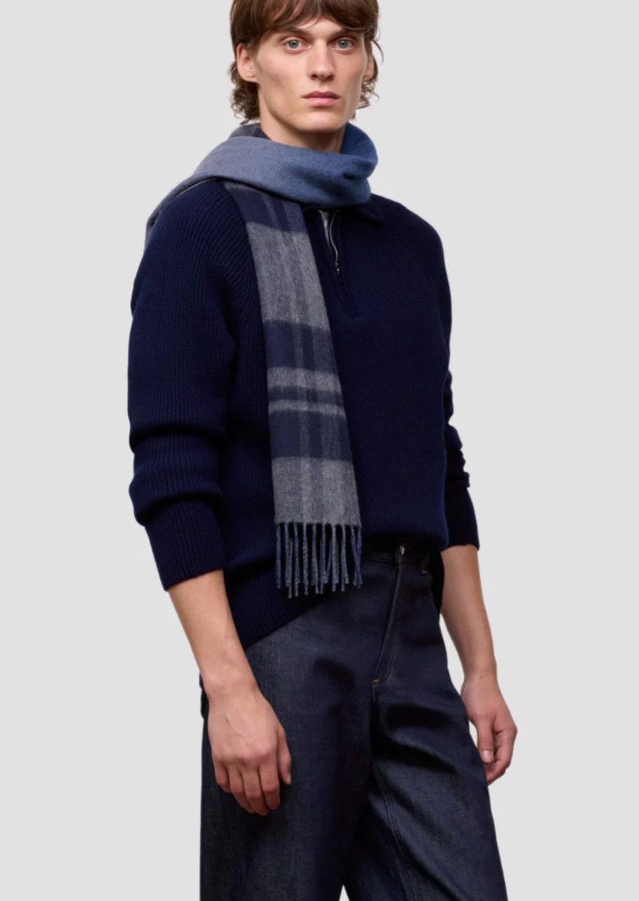 Begg x Co Taransay Nuance Rime Cashmere Scarf Size 30 - 6 Thumbnail