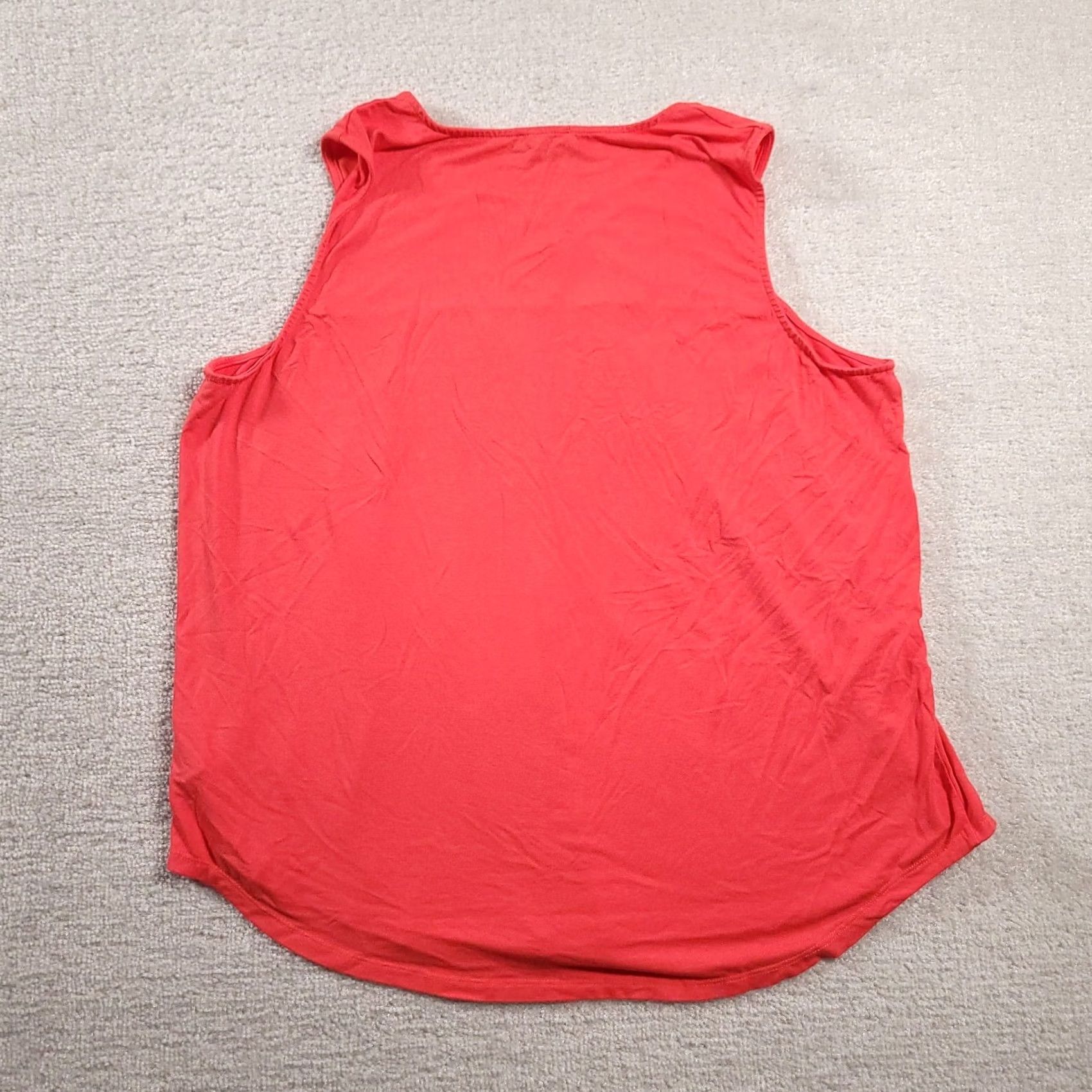 Adrianna Papell Adrianna Papell Top 1X Women Pink Sleeveless Blouse Scoop Neck Embroidered Shirt Tunic Women's Plus Size Pink Embroidered Size XL / US 12-14 / IT 48-50 - 7 Thumbnail