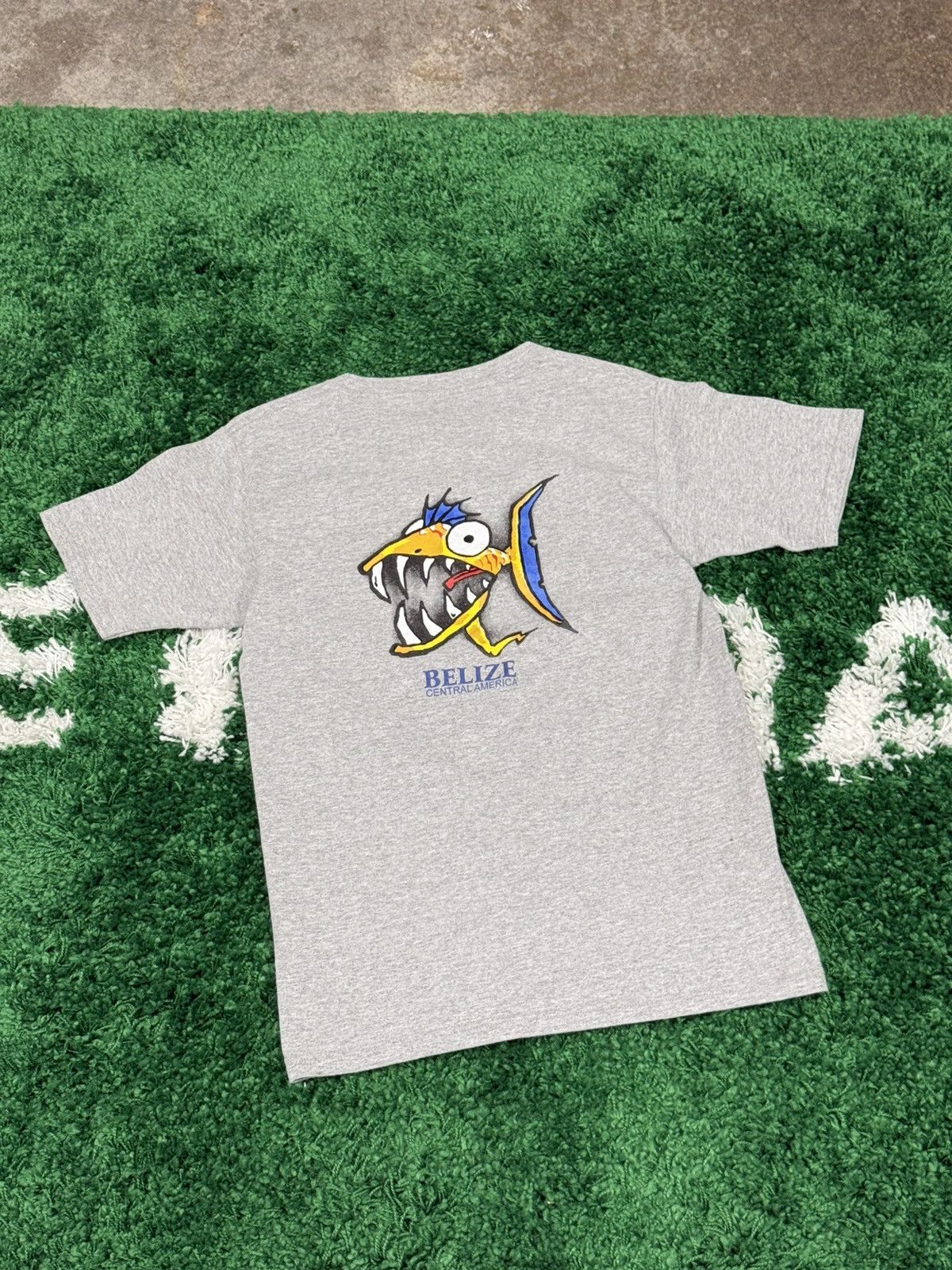 Vintage Rare Vintage 1993 Tee Grey Small Belize Tee Y2K 90s Retro Size US S / EU 44-46 / 1 - 1 Thumbnail