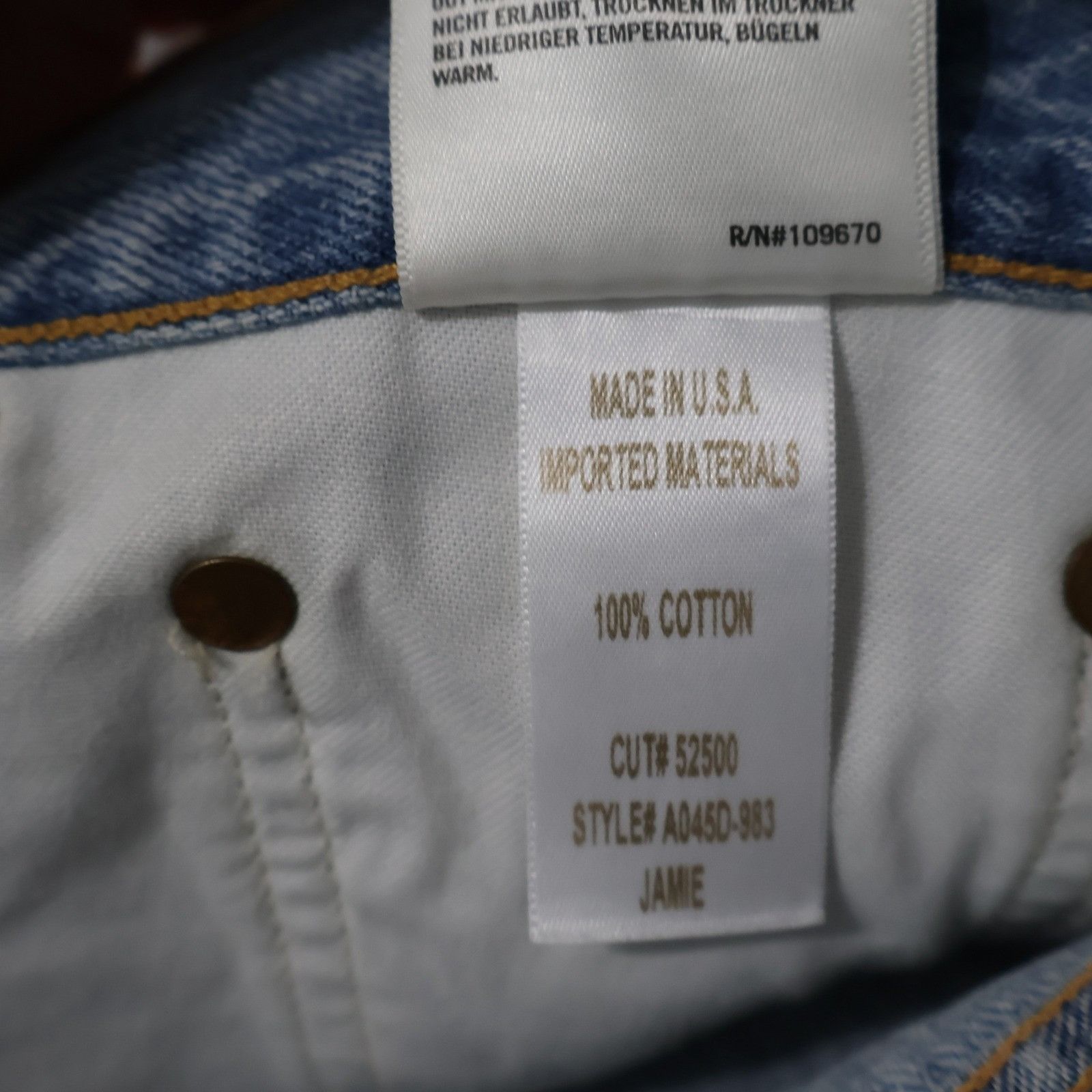 Agolde AGOLDE Jamie High Rise Jeans Shakedown Womens 31 Distressed Size 31" - 12 Thumbnail