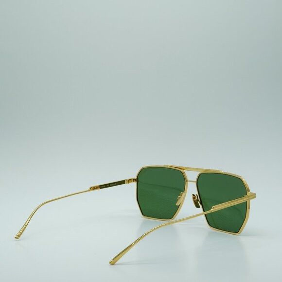 Bottega Veneta 🕶️ New Bottega Veneta BV1012S 004 Sunglasses - Gold Frame Size ONE SIZE - 13 Thumbnail