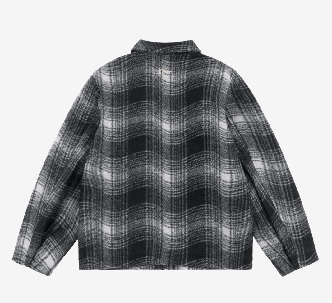 Dime × Hypebeast × Streetwear Dime Wave Plaid Jacket Charcoal • S 