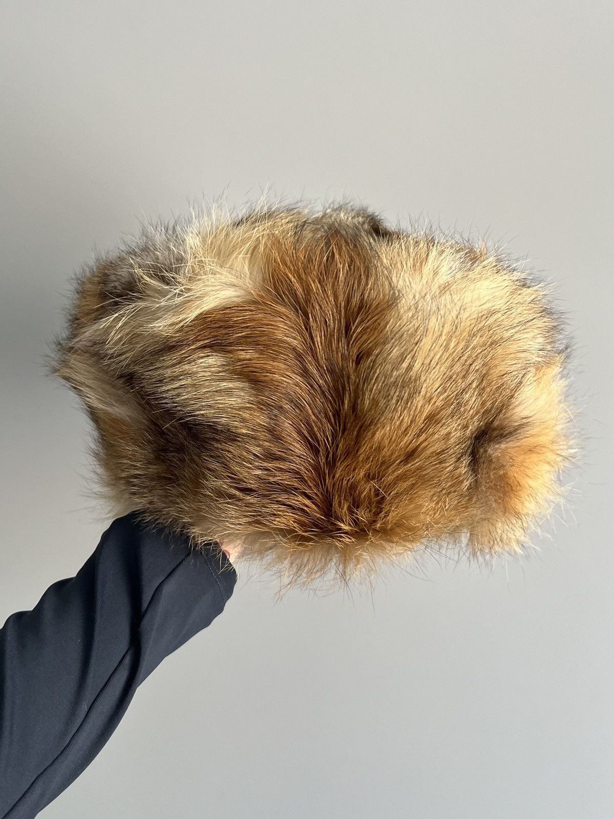 Vintage Vintage USSR Real Fur Ushanka Fuzzy Warm Trapper Hat Size ONE SIZE - 1 Thumbnail
