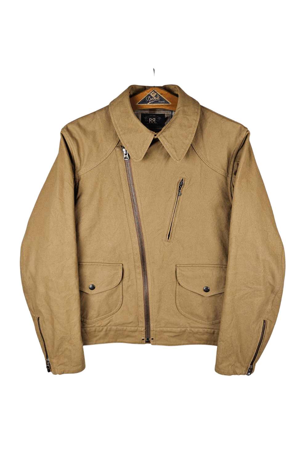 RRL Ralph Lauren RRL / Double RL Canvas Asym Moto Jacket - late-00s Size US M / EU 48-50 / 2 - 1 Thumbnail