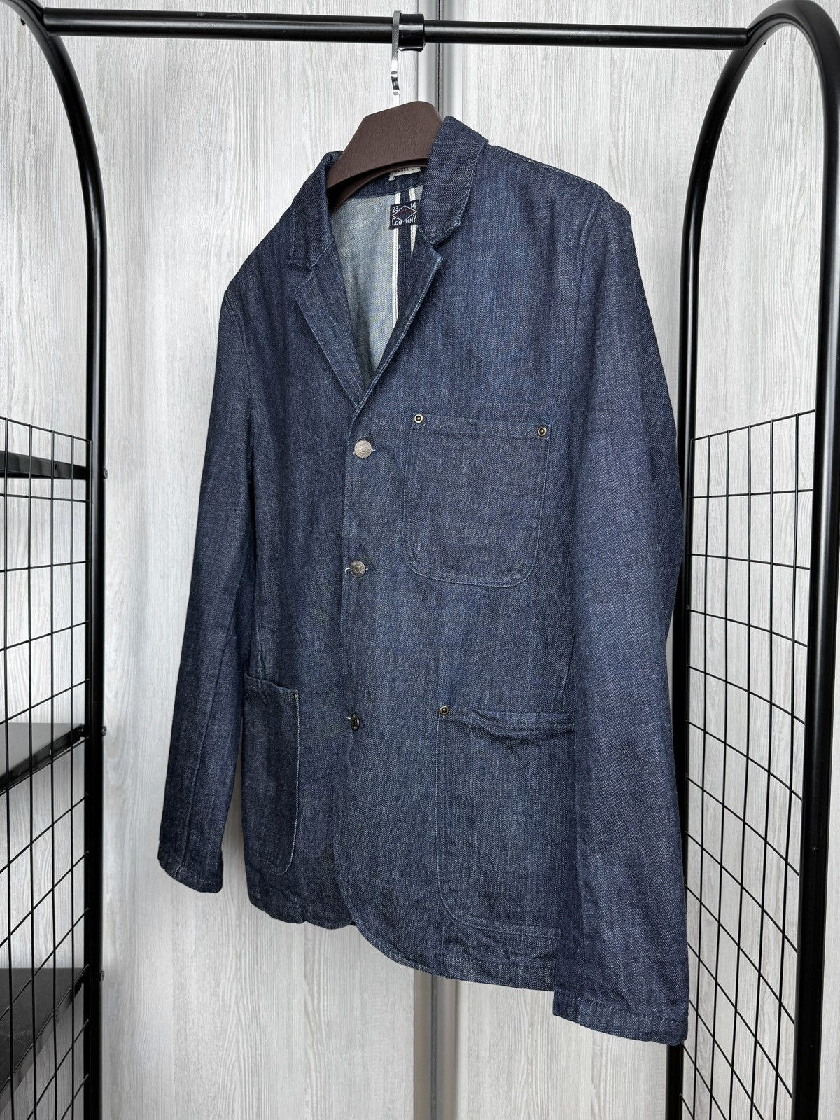 Emmett Emmett Blazer EMT Company Indigo Denim Granger Selvedge Sz S Size 38R - 5 Thumbnail