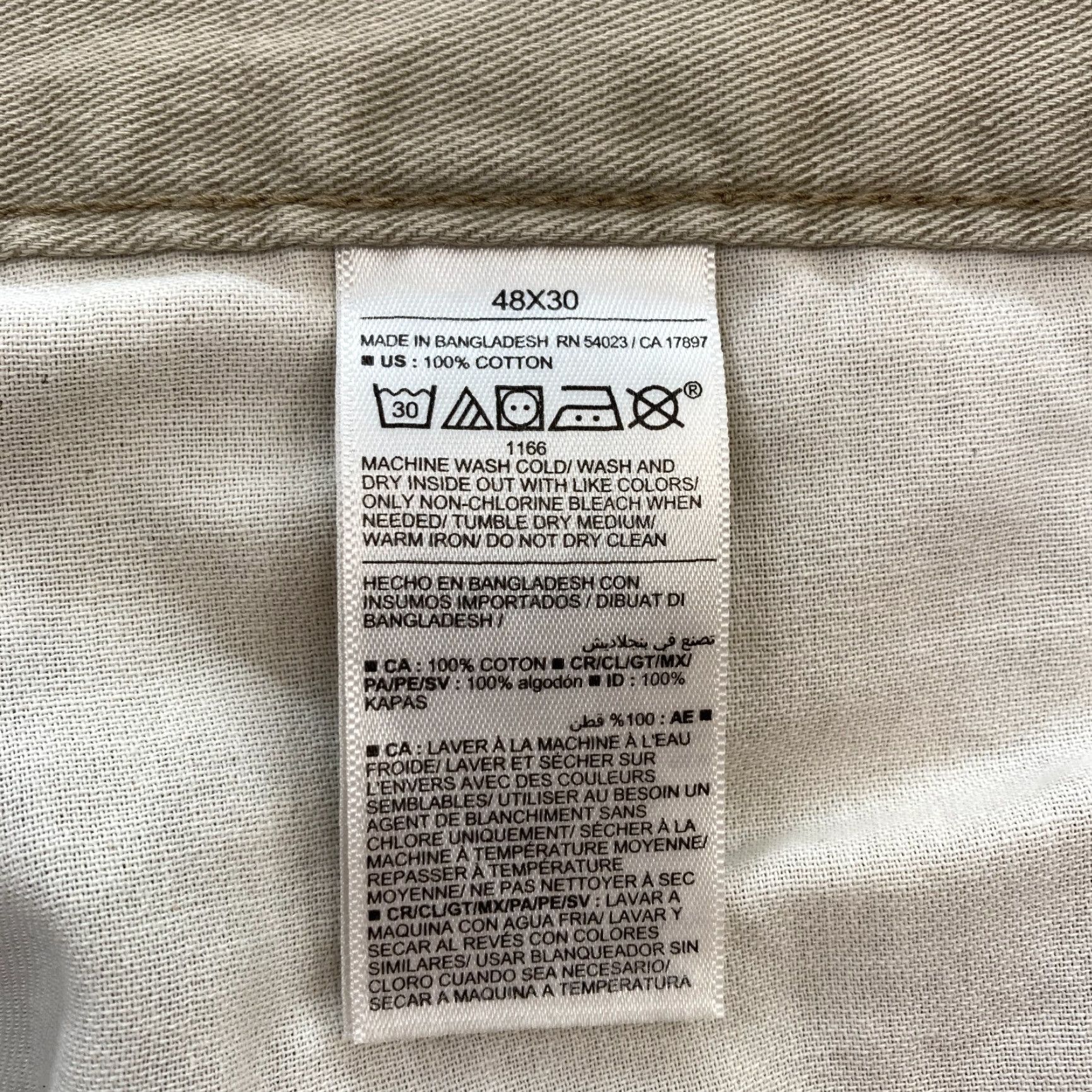 Old Navy Old Navy Chino Pants Mens Big & Tall 48x30 Straight Khaki Beige Casual NWT Size US 32 / EU 48 - 6 Thumbnail