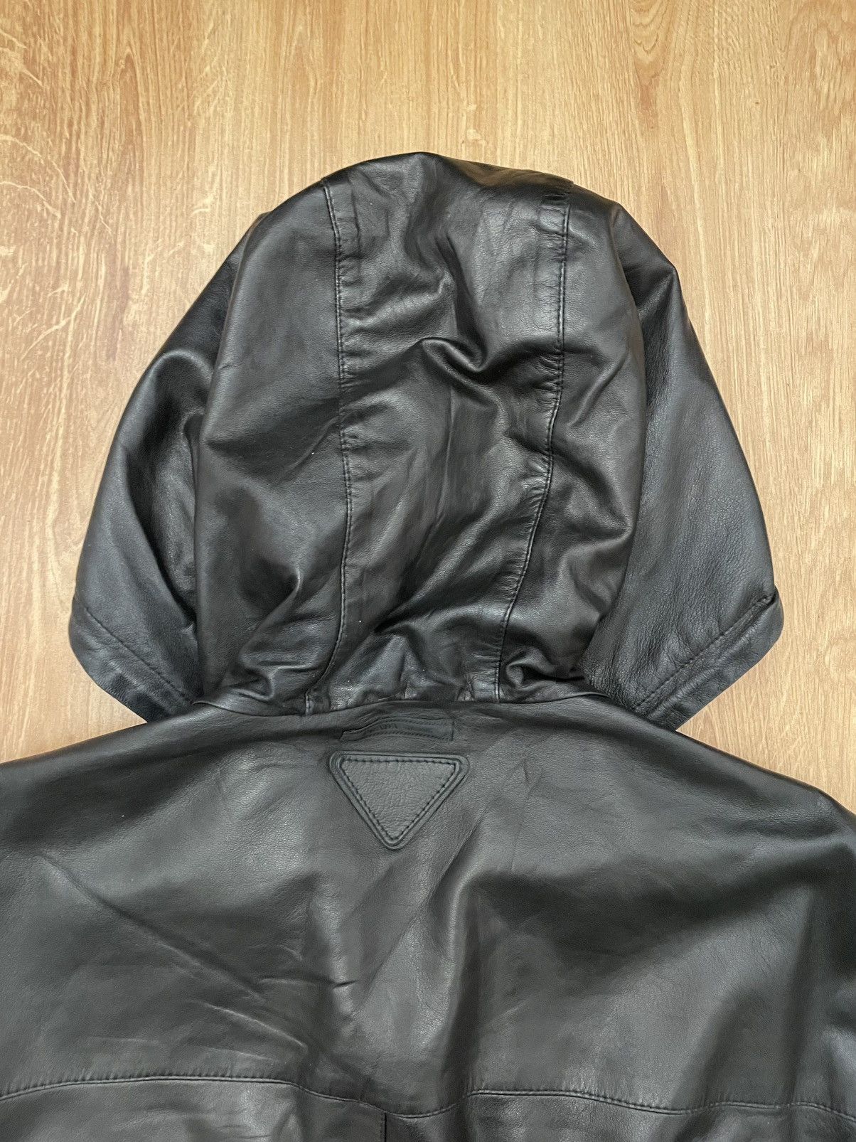 Prada Prada reversible leather/ nylon jacket Size US L / EU 52-54 / 3 - 6 Thumbnail