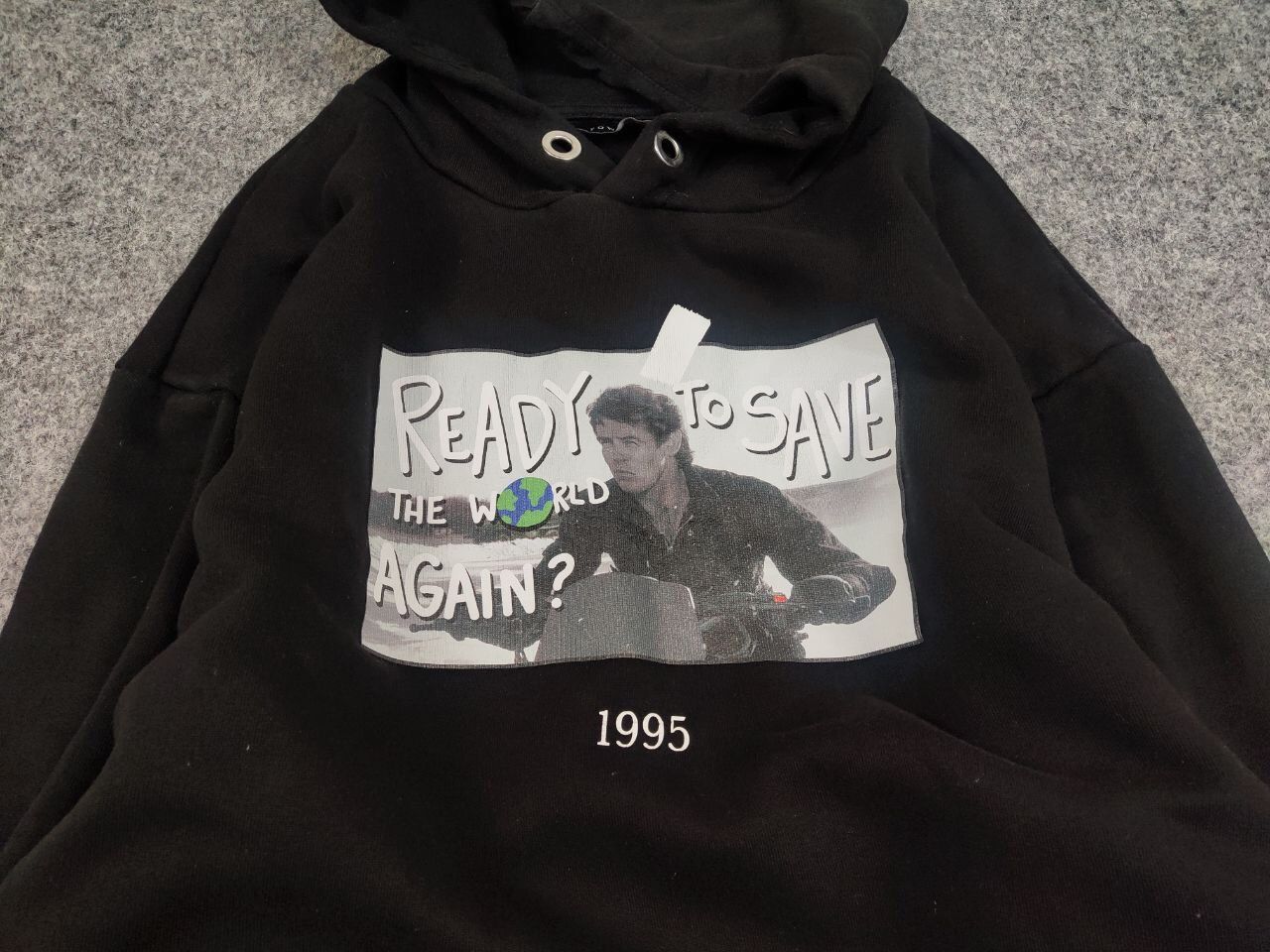 Japanese Brand Throwback Design Black Graphic Logo Hoodie Size US L / EU 52-54 / 3 - 9 Thumbnail