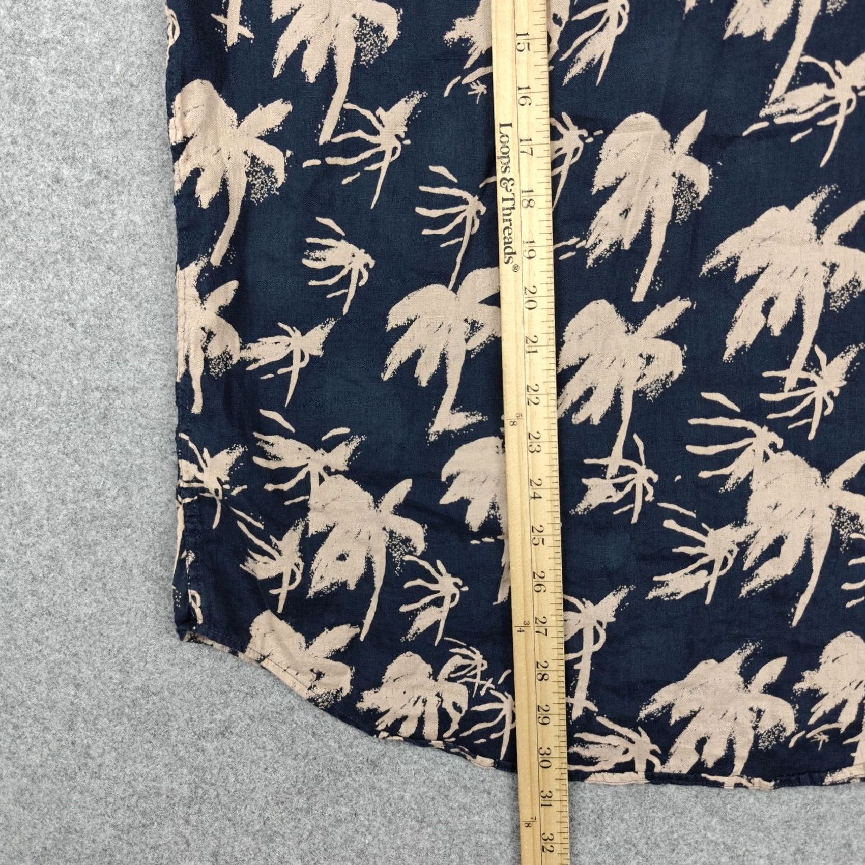 Rodd & Gunn Rodd & Gunn Shirt Mens L Blue Palm Tree Linen Short Sleeve Button Up Casual Size US L / EU 52-54 / 3 - 6 Thumbnail