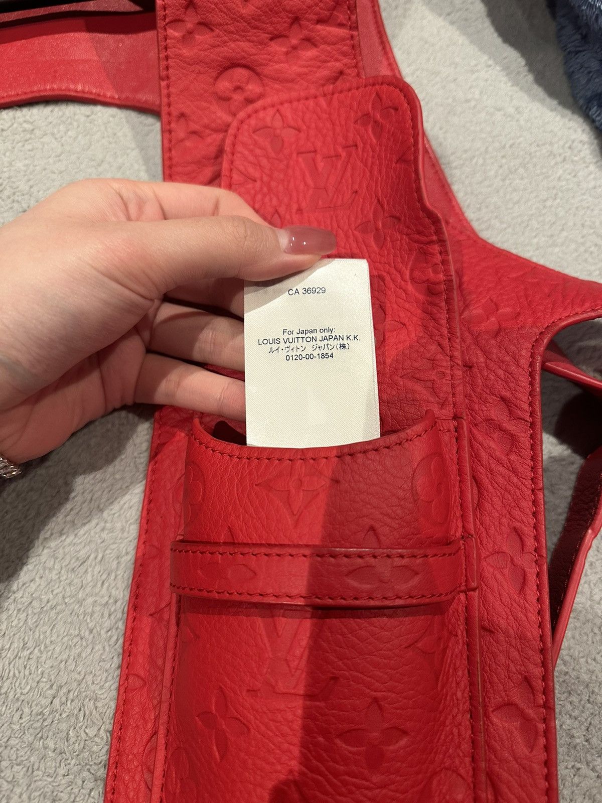 Louis Vuitton × Virgil Abloh Louis Vuitton Leather Red Vest Mid Layer Size US S / EU 44-46 / 1 - 6 Thumbnail