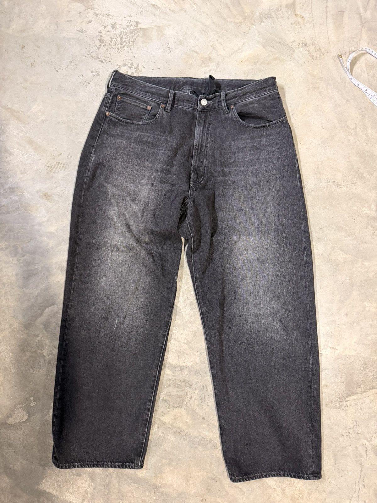 Beams Japan BEAMS BLACK DENIM WIDE LEG Size US 32 / EU 48 - 1 Thumbnail