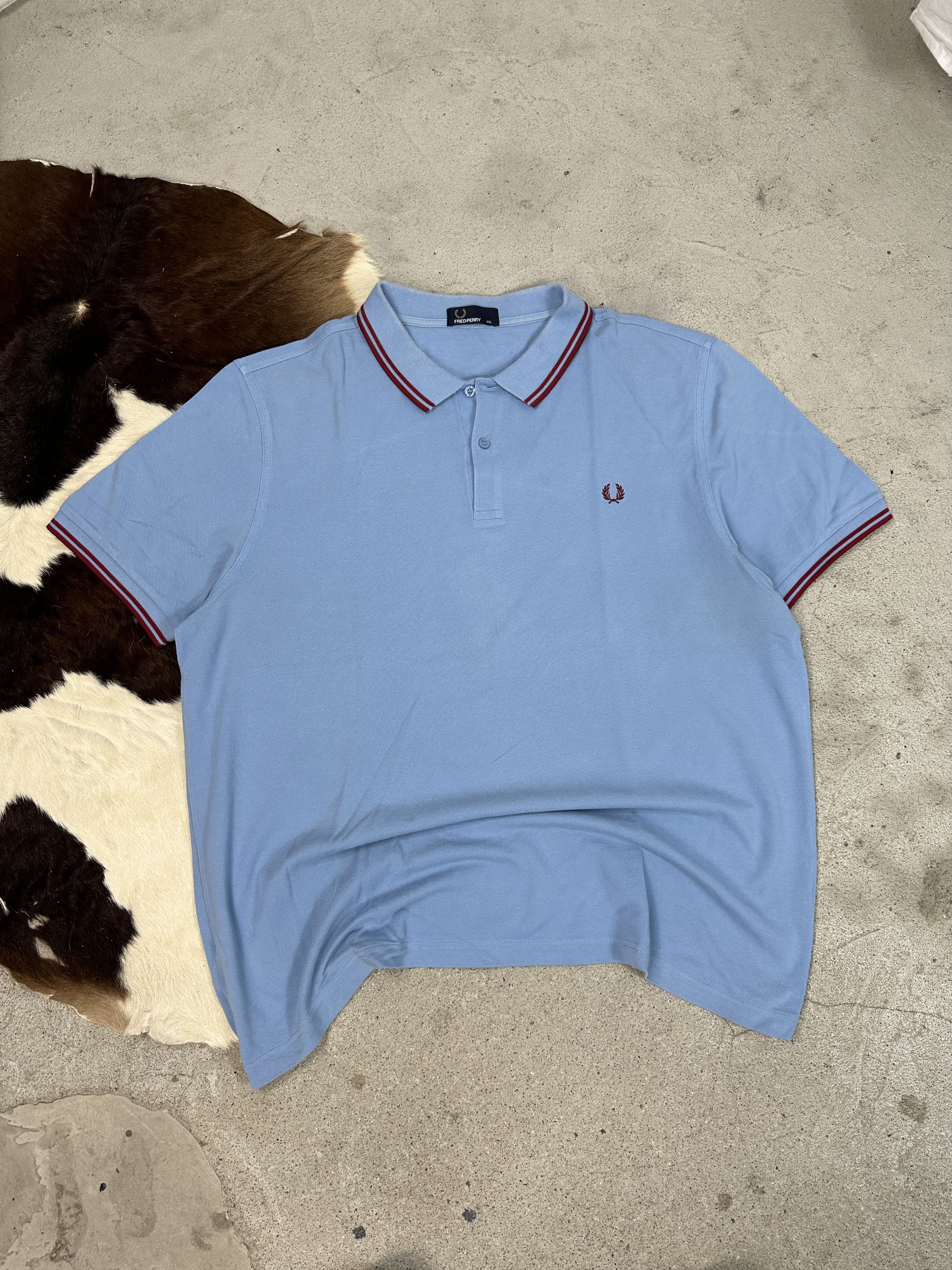 Fred Perry × Vintage Vintage Casual Preppy Oversize Polo Fred Perry T-shirt 00s Size US XXL / EU 58 / 5 - 1 Thumbnail