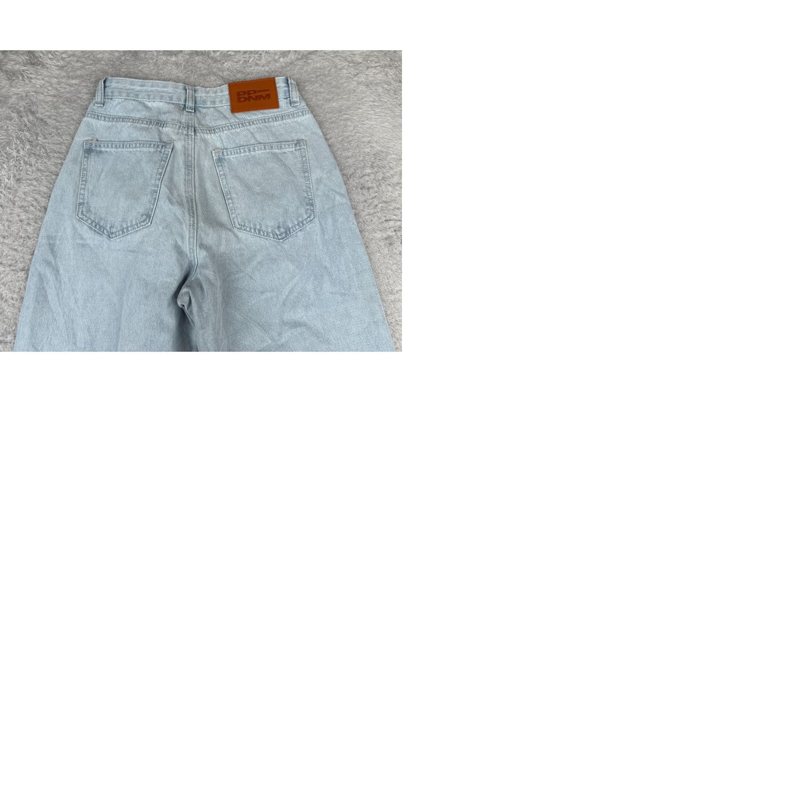 PRINCESS POLLY Princess Polly Jeans Women Blue Denim Wide-Leg High Distressed 25x30 2 Adult Regular Size 26" / US 2 / IT 38 - 11 Thumbnail