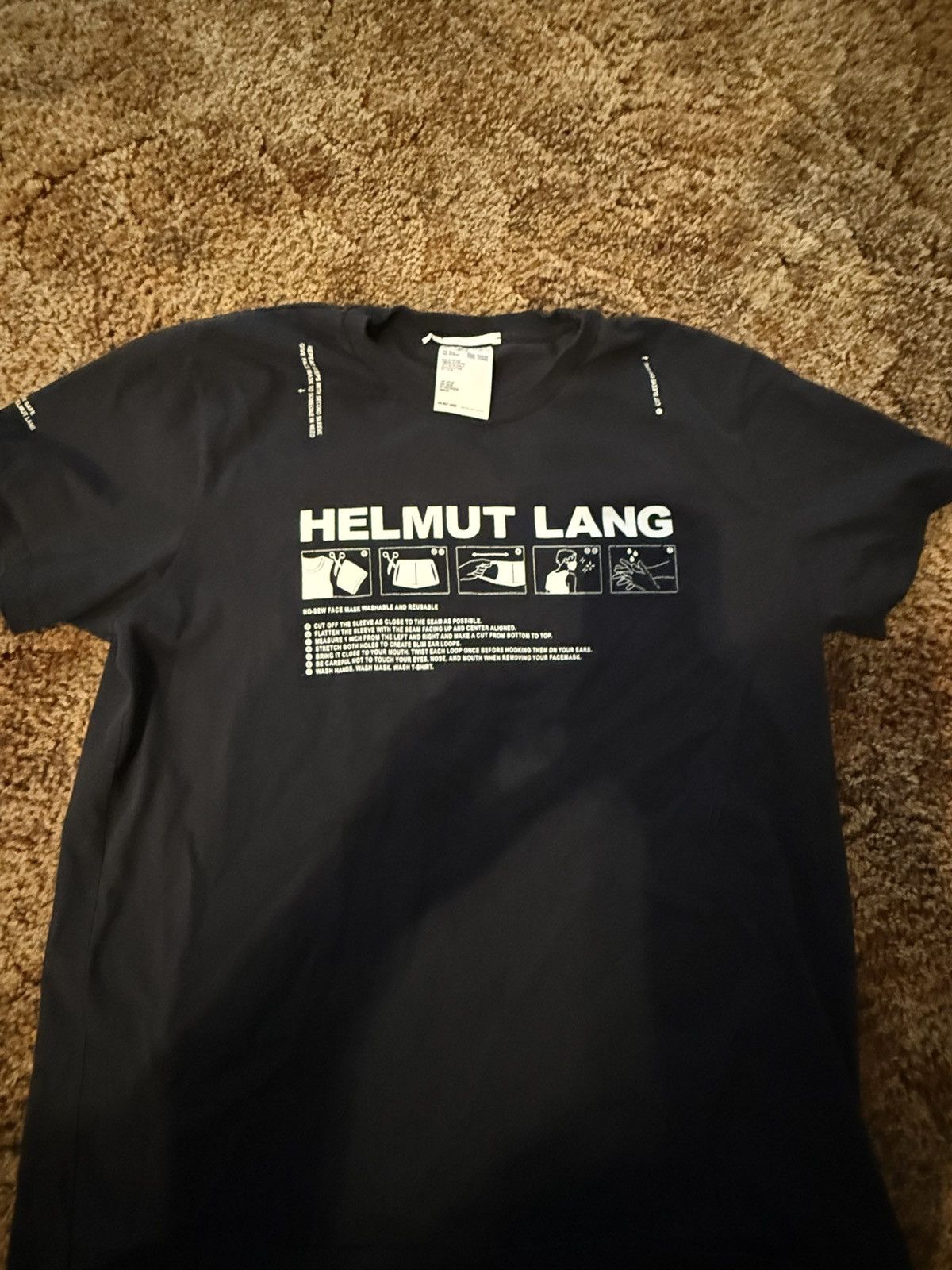 Helmut Lang Helmut Lang Black Tee Size US XL / EU 56 / 4 - 1 Thumbnail