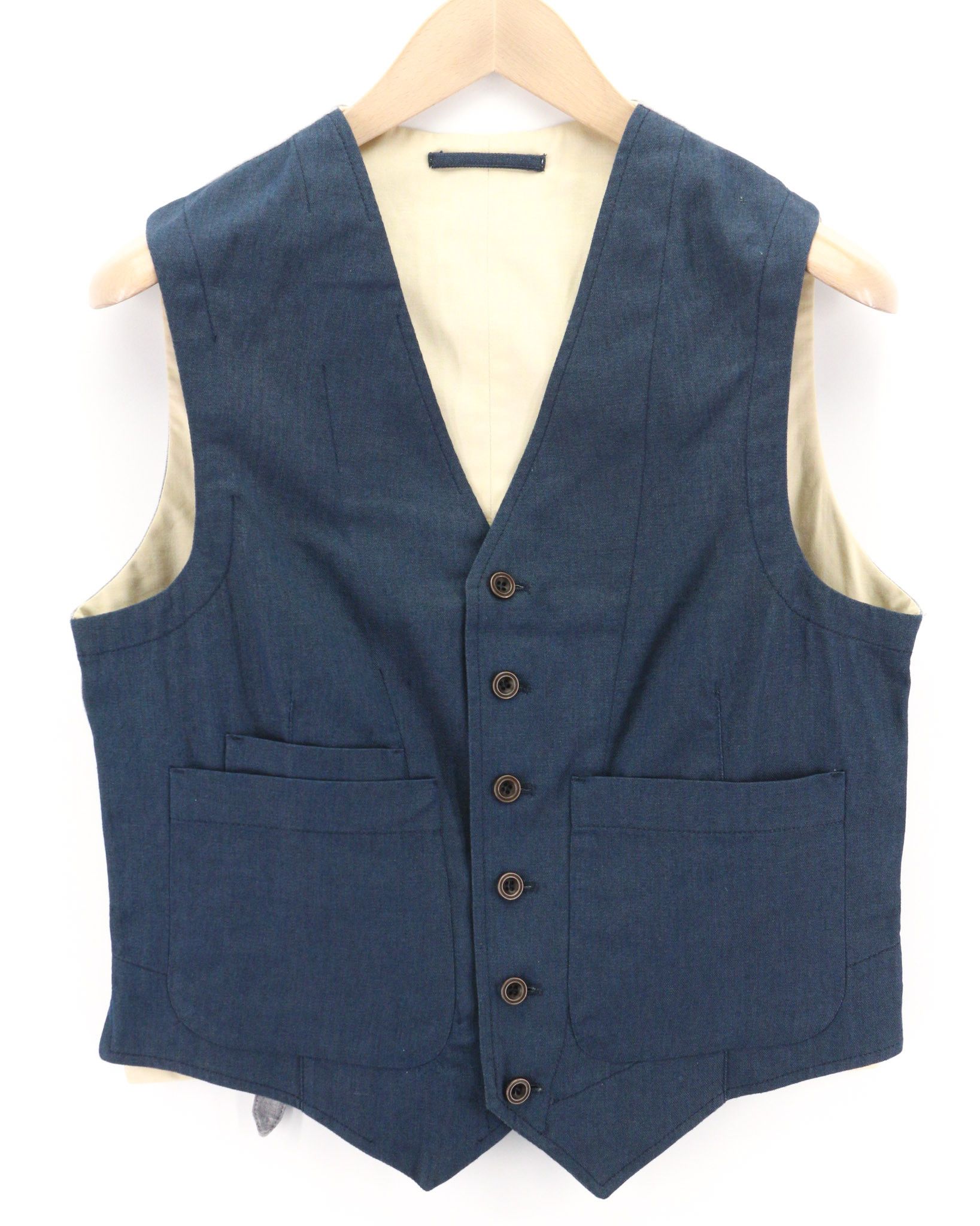 Nudie Jeans M Organic Cotton Blue Vest 80722 Size US M / EU 48-50 / 2 - 1 Thumbnail