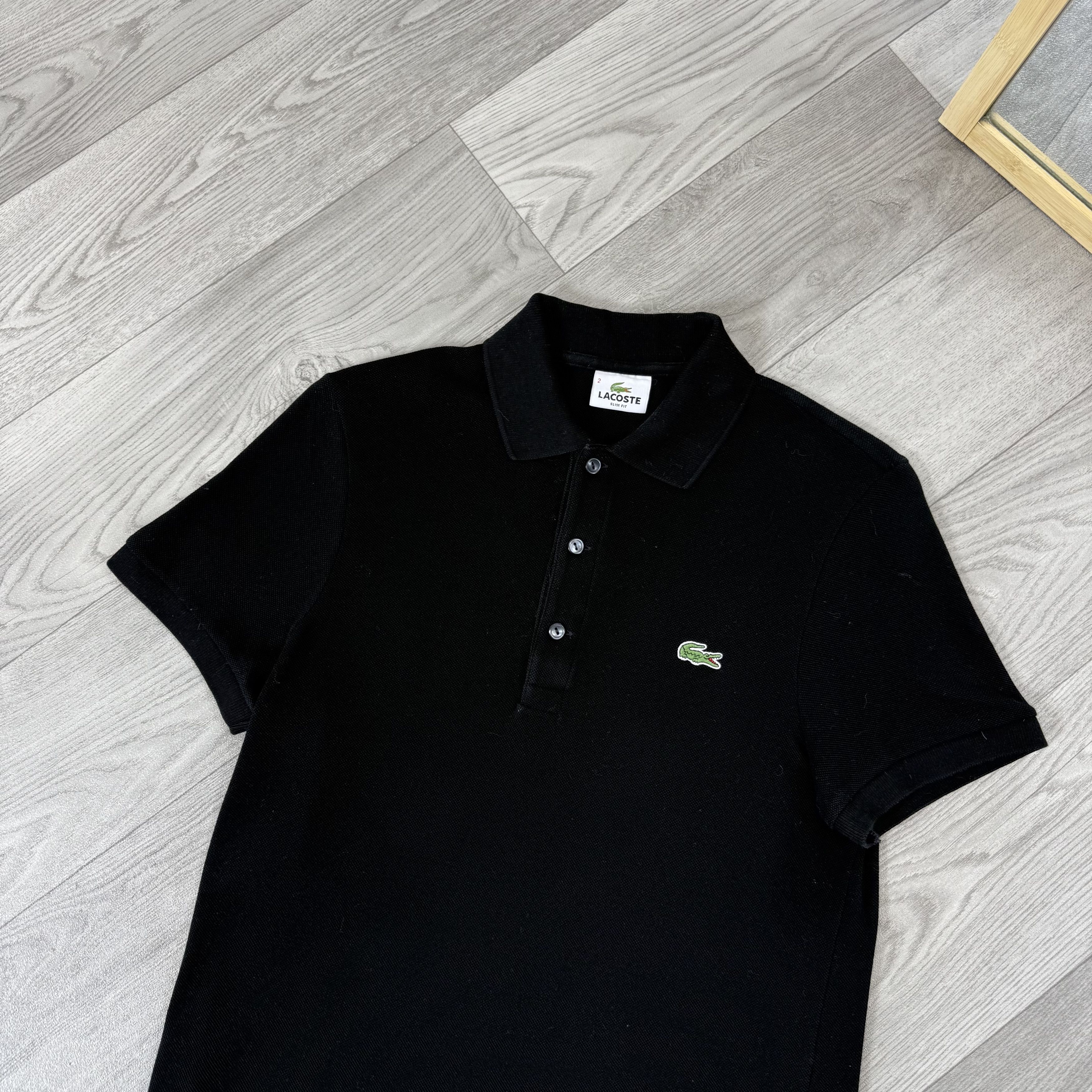 Lacoste Vintage Lacoste Black Polo Tee Shirt Women's Size M / US 6-8 / IT 42-44 - 5 Thumbnail