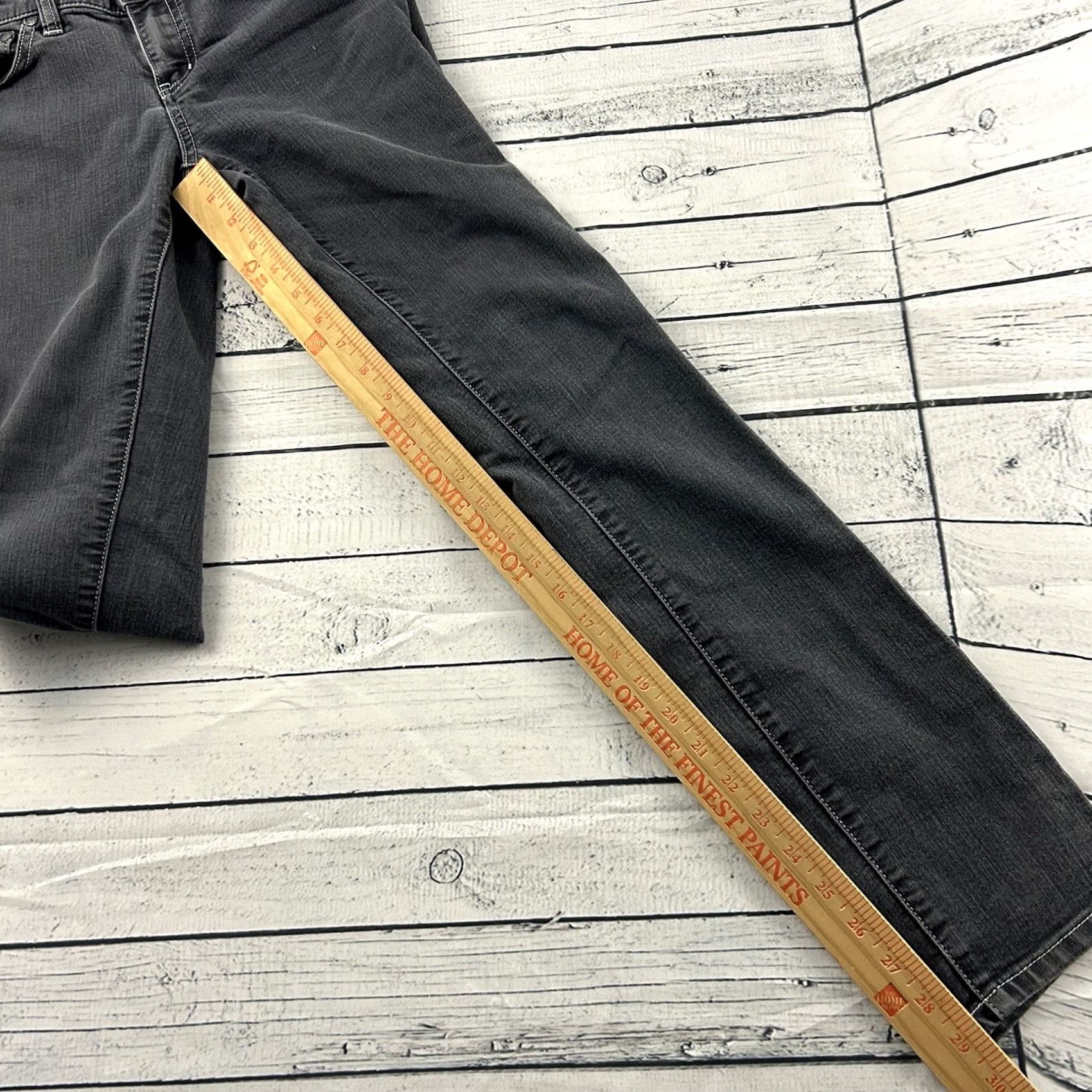 Prana prAna Gray Wash Skinny Denim Jeans Women's 4 Jeans Gray Skinny Regular Solid Stretch Women 4 Size 27" / US 4 / IT 40 - 4 Thumbnail