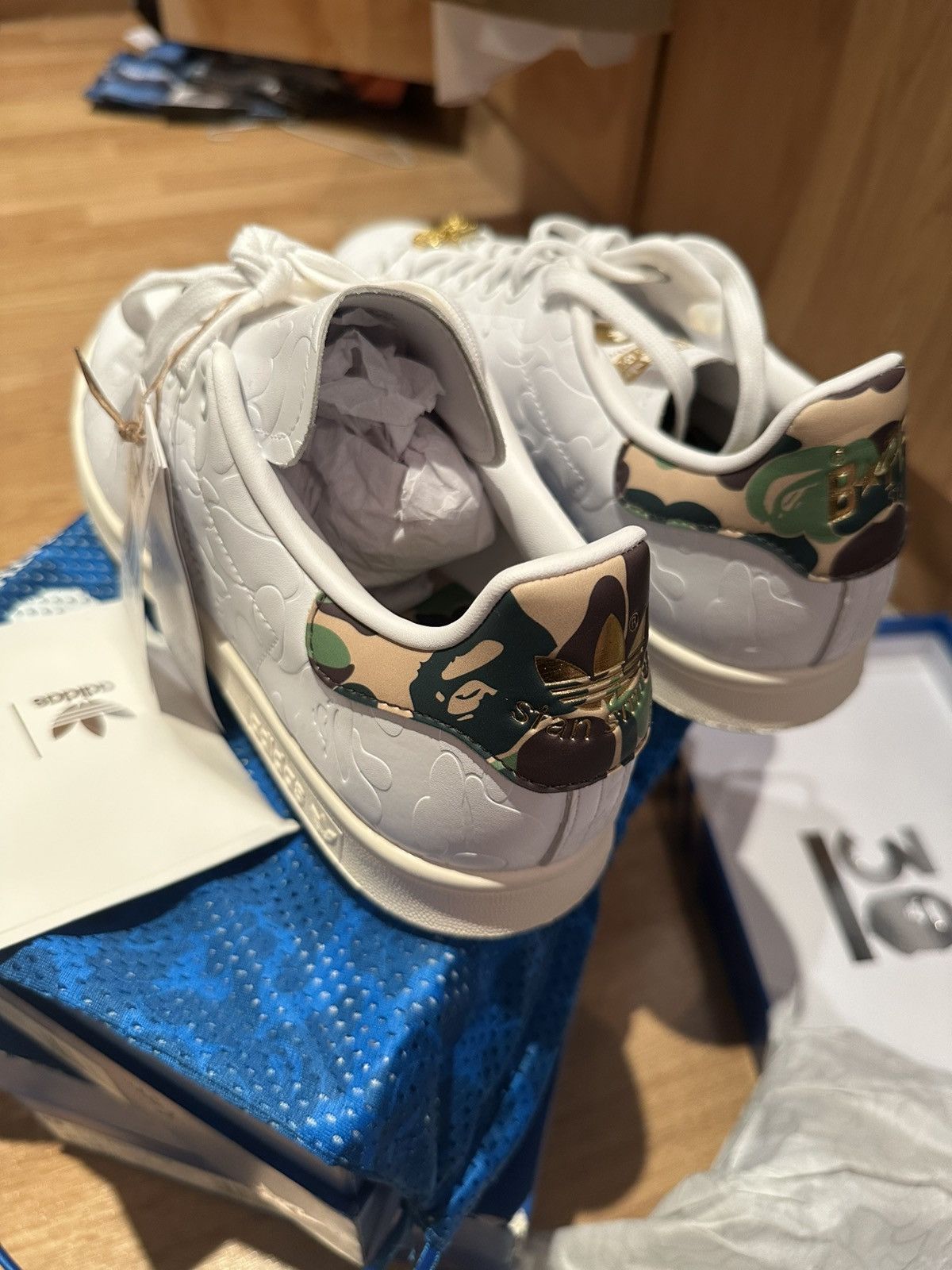 Adidas × Bape Adidas Stan Smith BAPE “30th Anniversary” White Size UK9.5 Size US 10 / EU 43 - 5 Thumbnail