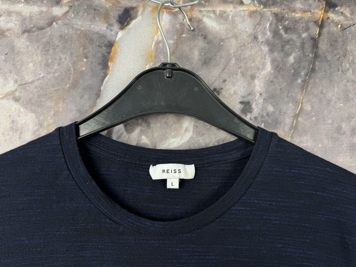 Cos Reiss Navy Textured T-Shirt Size Classic Minimalist Style Size US L / EU 52-54 / 3 - 4 Thumbnail