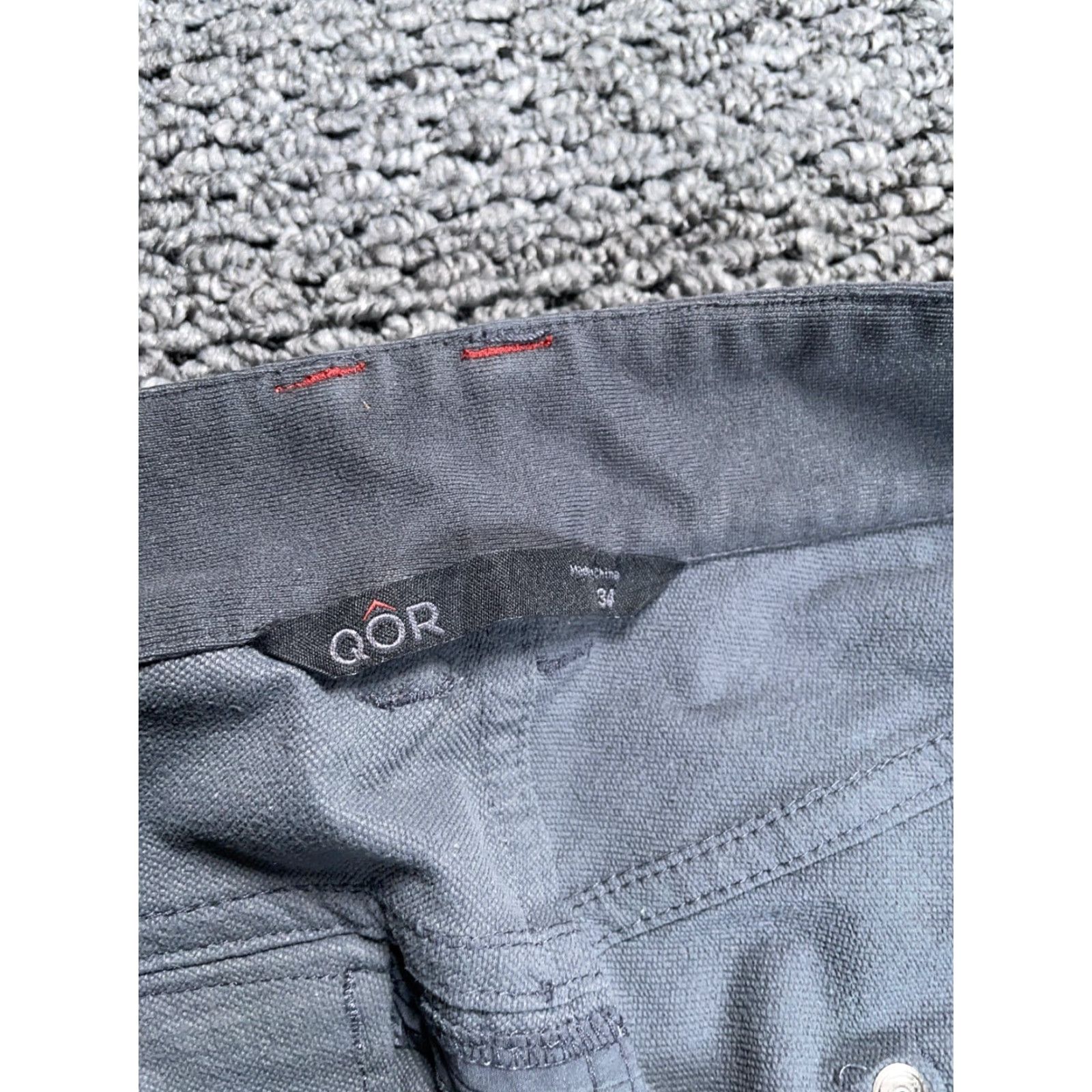 Vintage VINTAGE QOR Men's Chino Pants Casual Lightweight Nylon Spandex Hiking 34 x 33 Gray Size US 34 / EU 50 - 3 Thumbnail