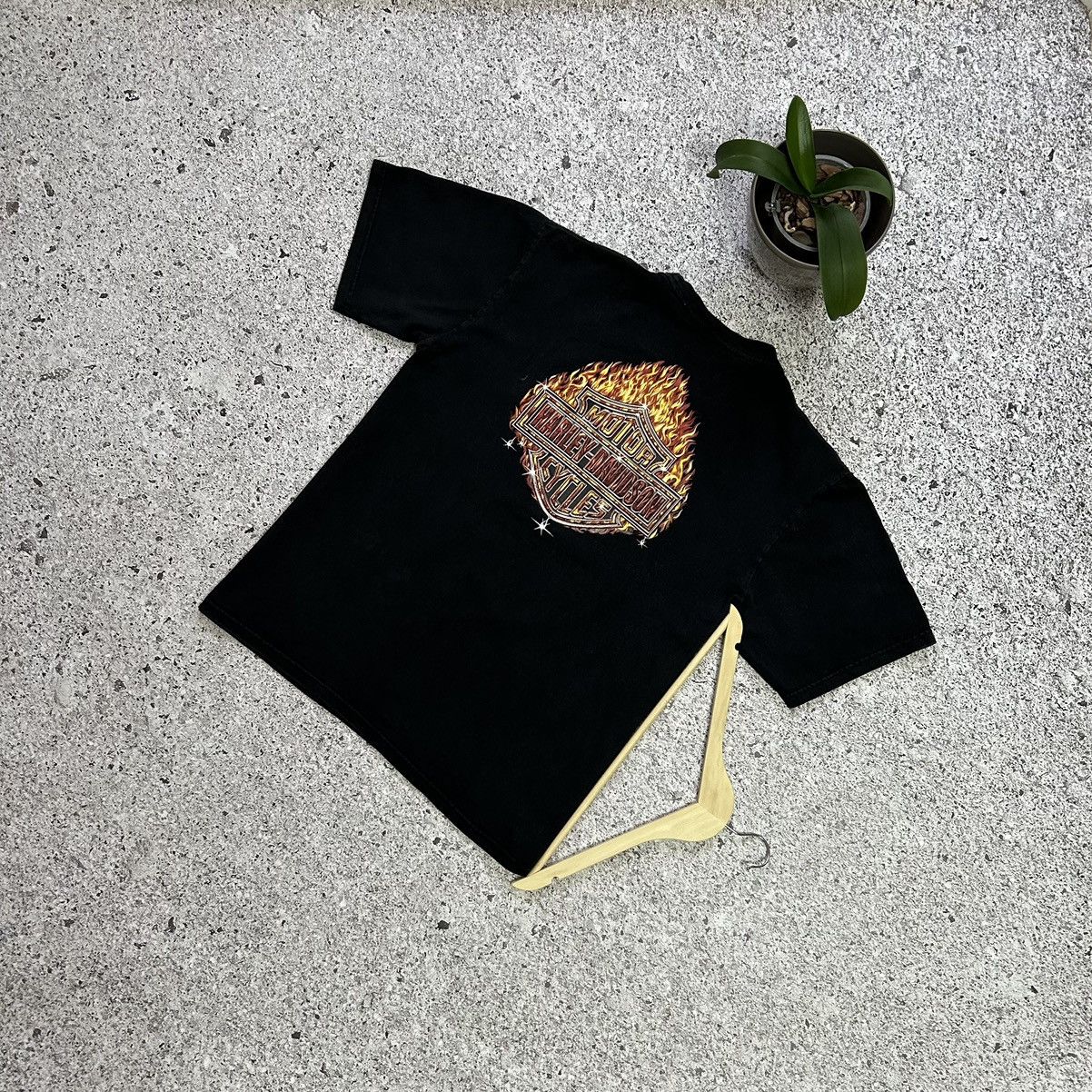 Band Tees × Harley Davidson × Vintage Vintage Harley Davidson Wear a Piece of American History Tee Size US XL / EU 56 / 4 - 2 Thumbnail